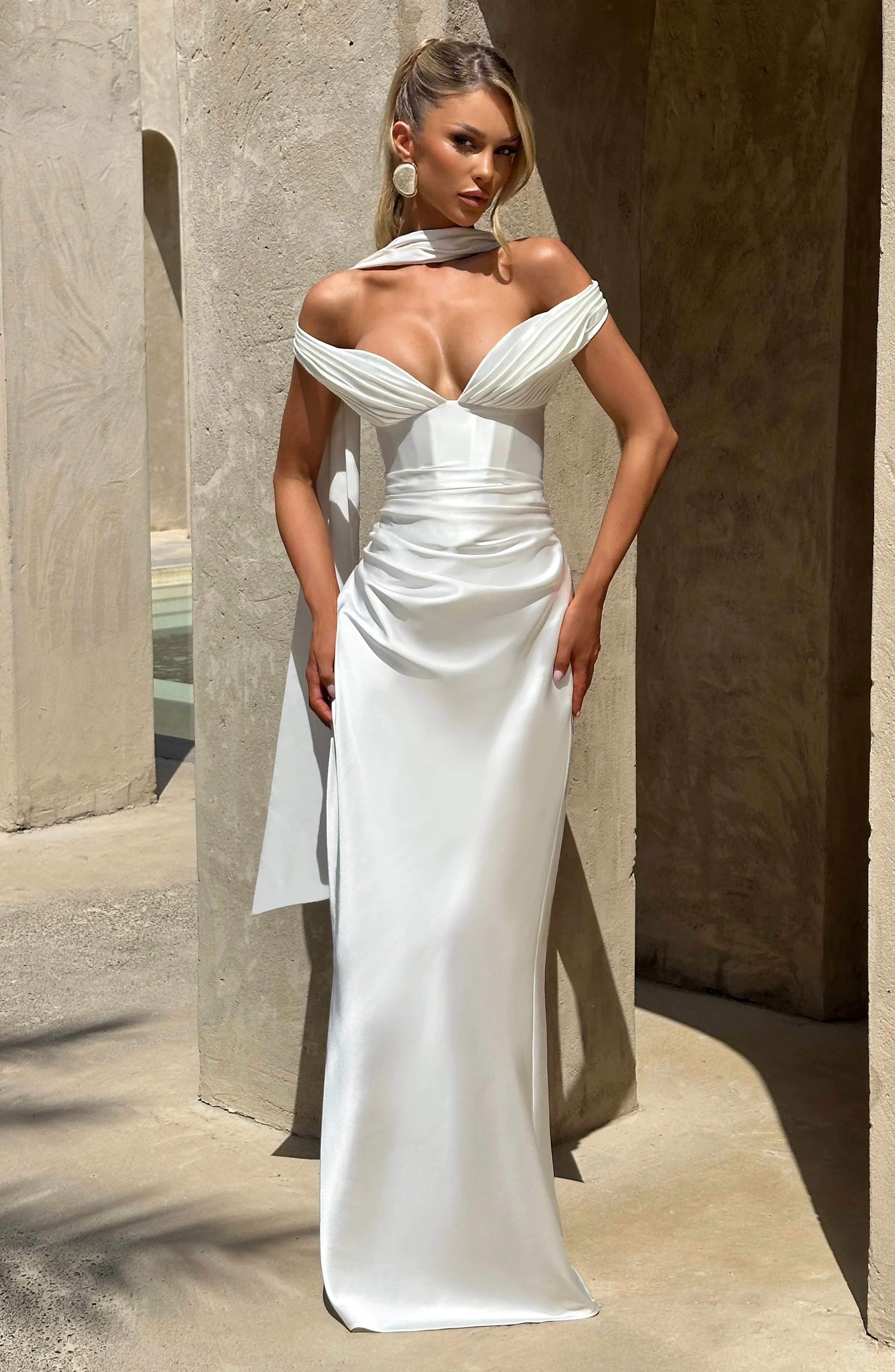 Aurelia Maxi Dress - Ivory - Image 9