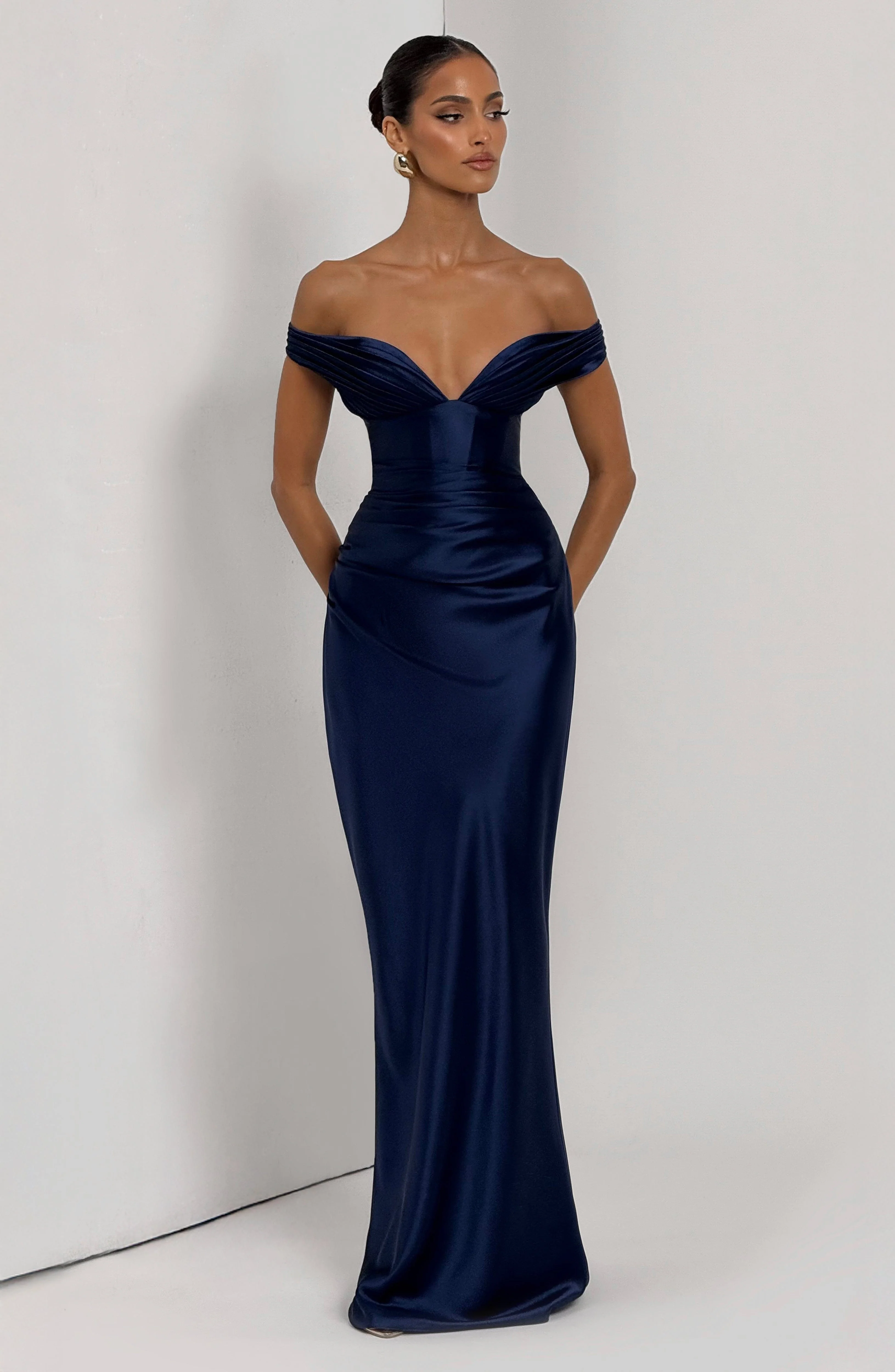 Aurelia Maxi Dress - Navy - Image 9