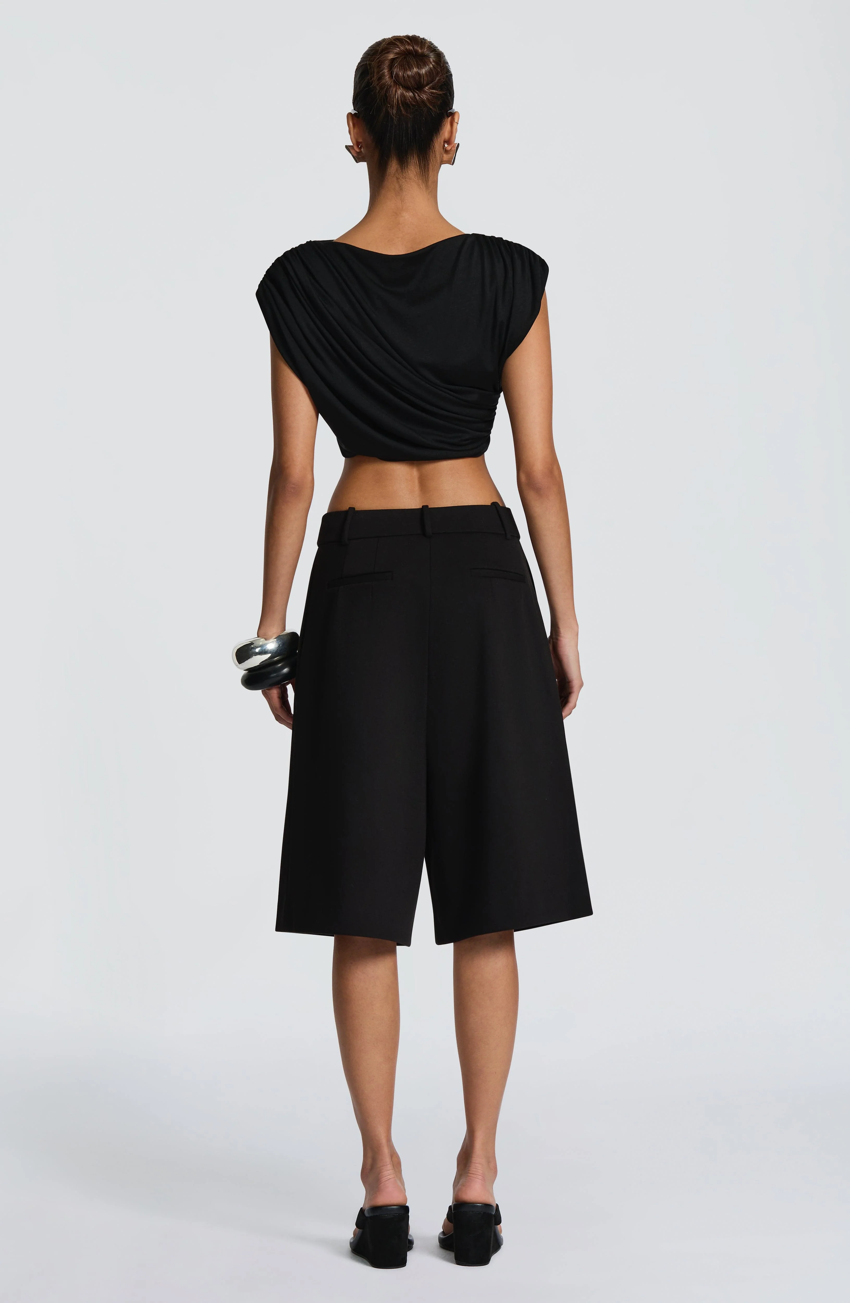 Ausra Bermuda Shorts - Black - Image 6