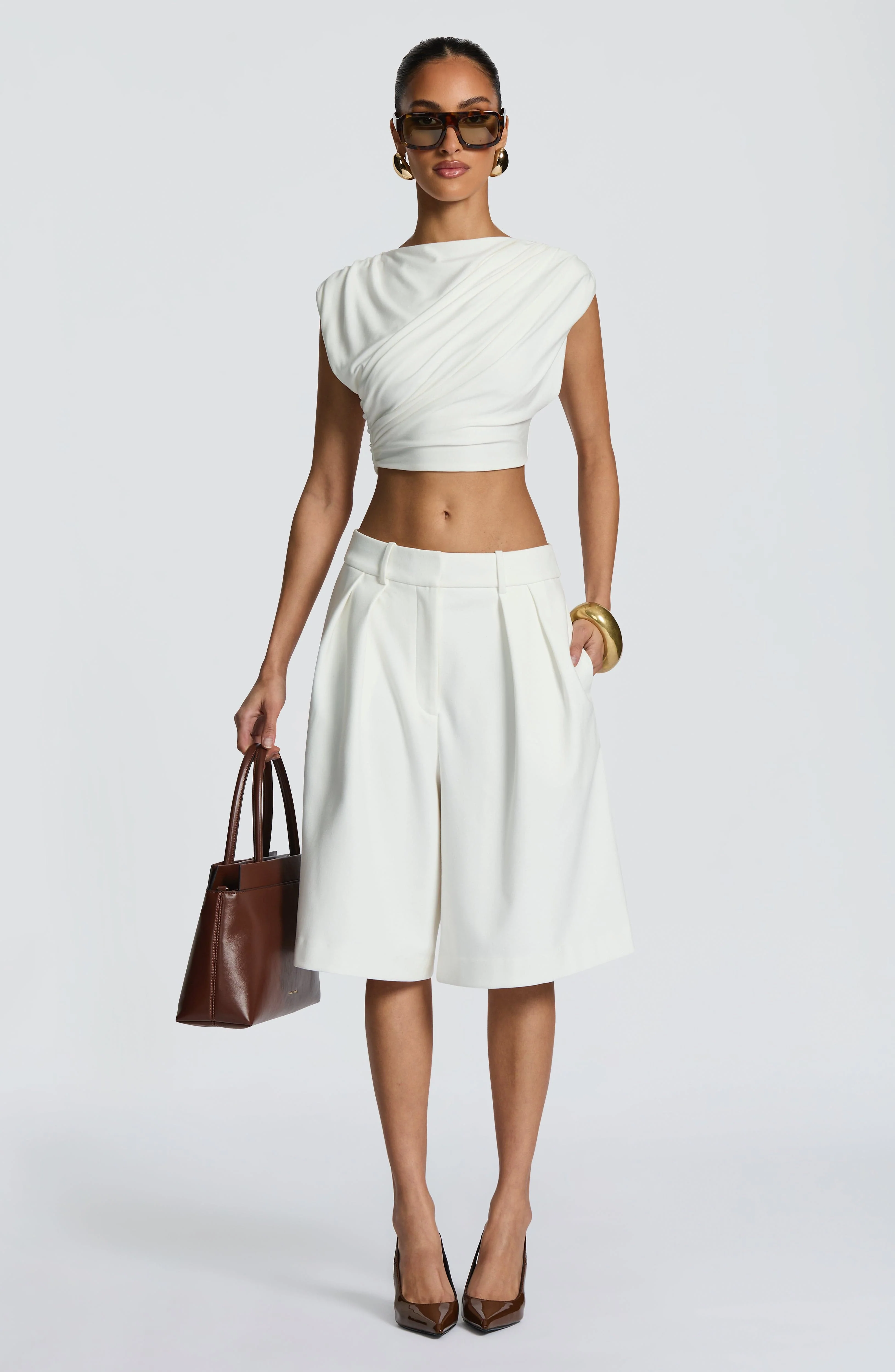 Ausra Bermuda Shorts - Ivory - Image 13