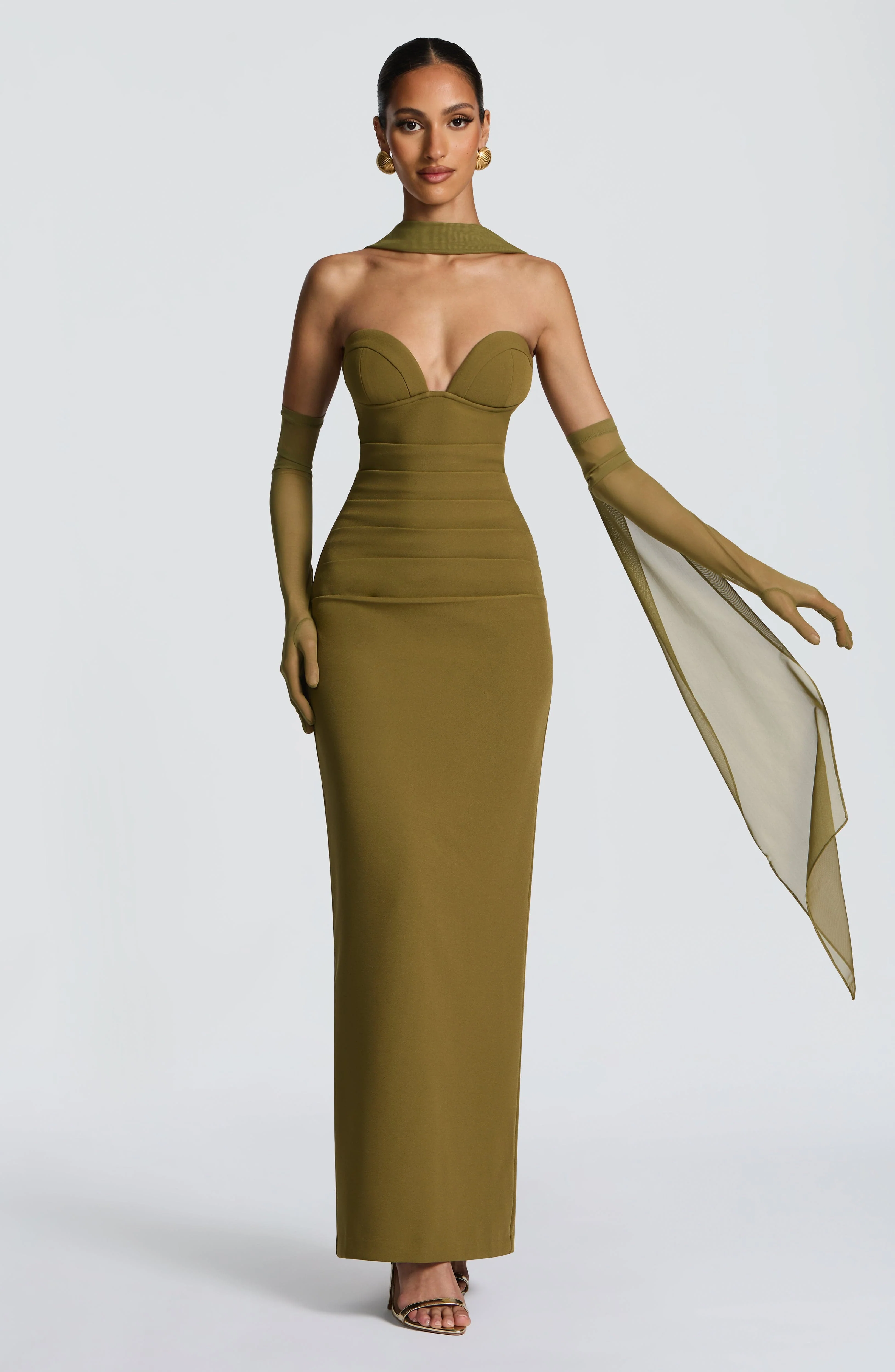 Ayla Scarf - Deep Olive - Image 3