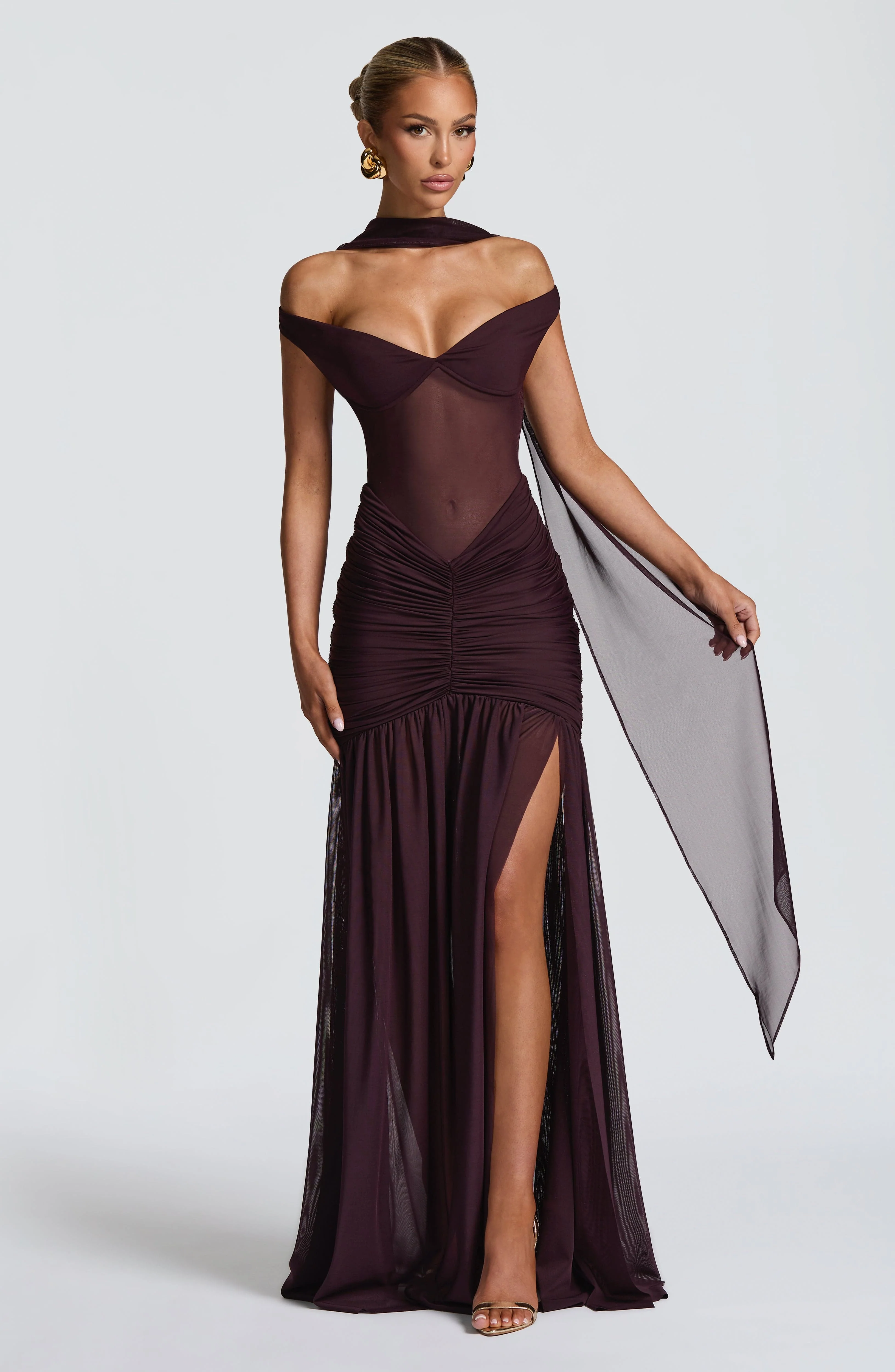 Ayla Scarf - Plum - Image 6