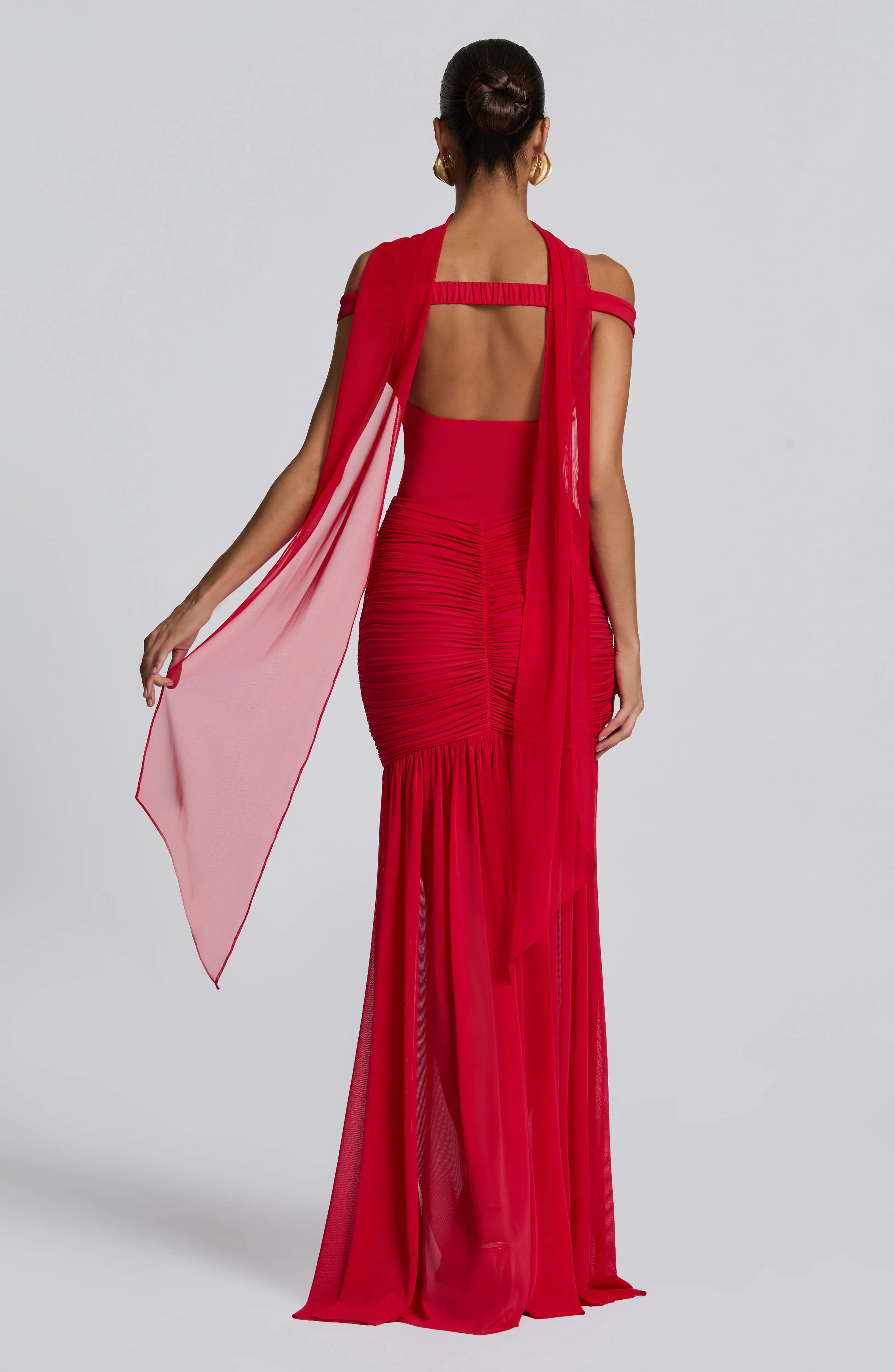 Ayla Scarf - Red - Image 4
