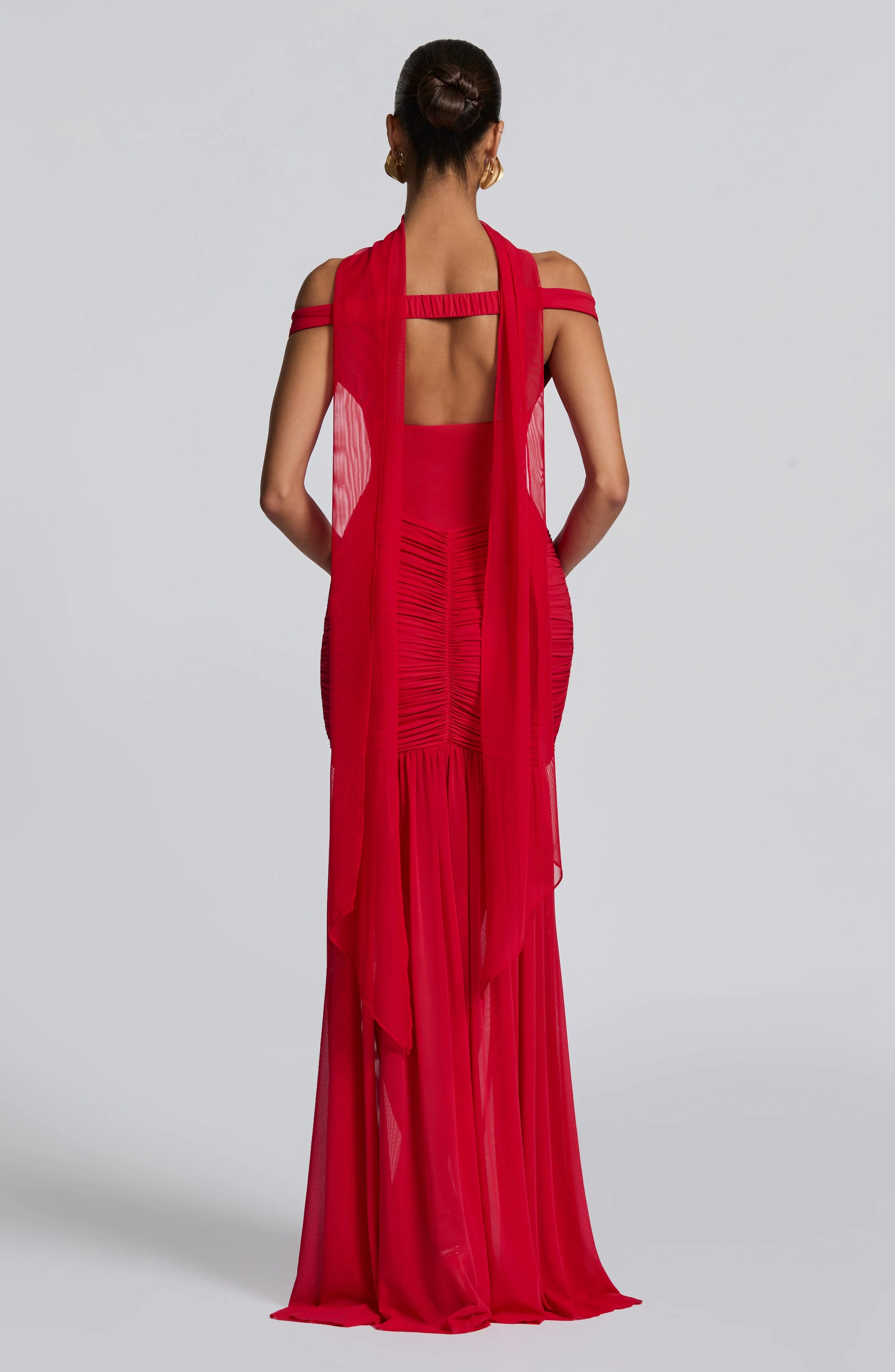 Ayla Scarf - Red - Image 6