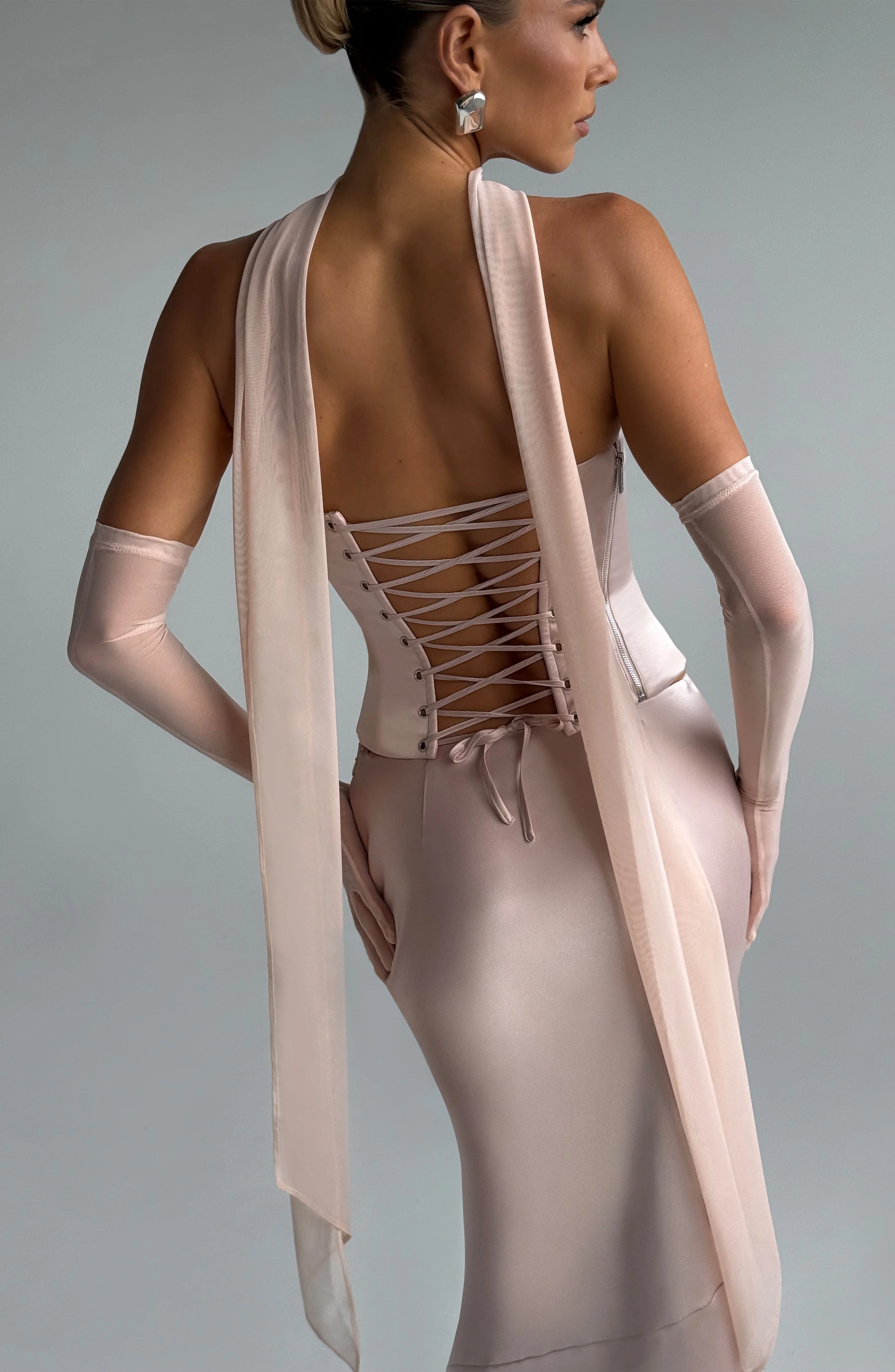 Ayla Scarf - Soft Peach - Image 7