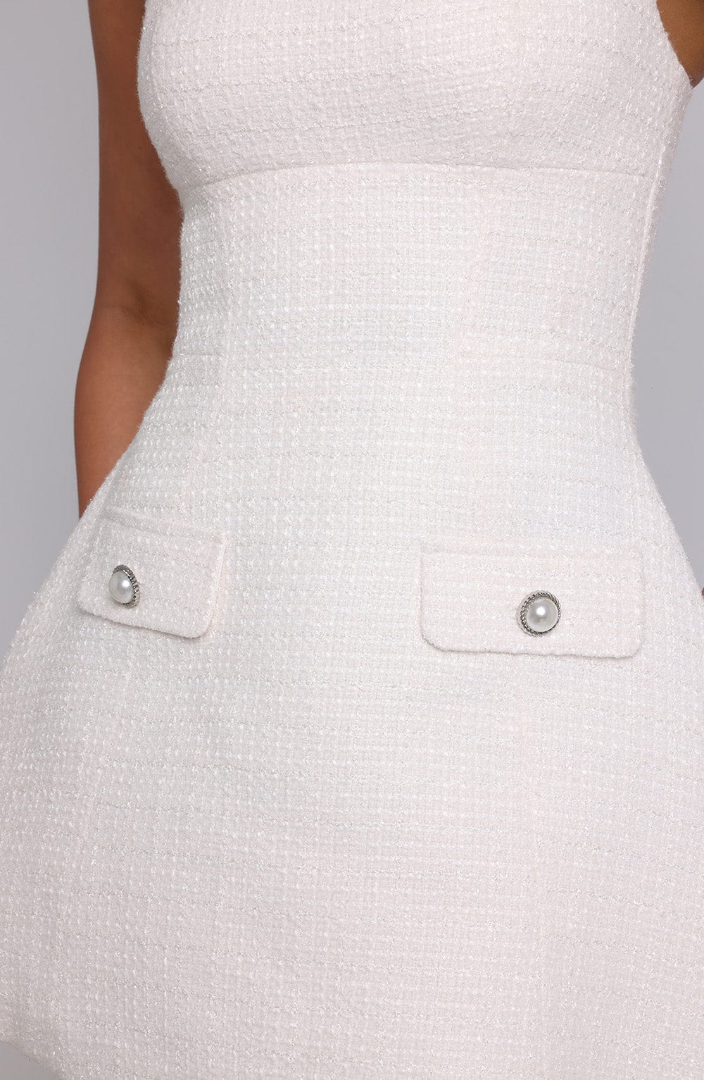 Bessie Mini Dress - Ivory - Image 7