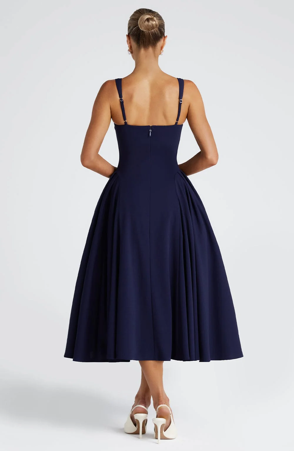 Betty Midi Dress - Navy - Image 3