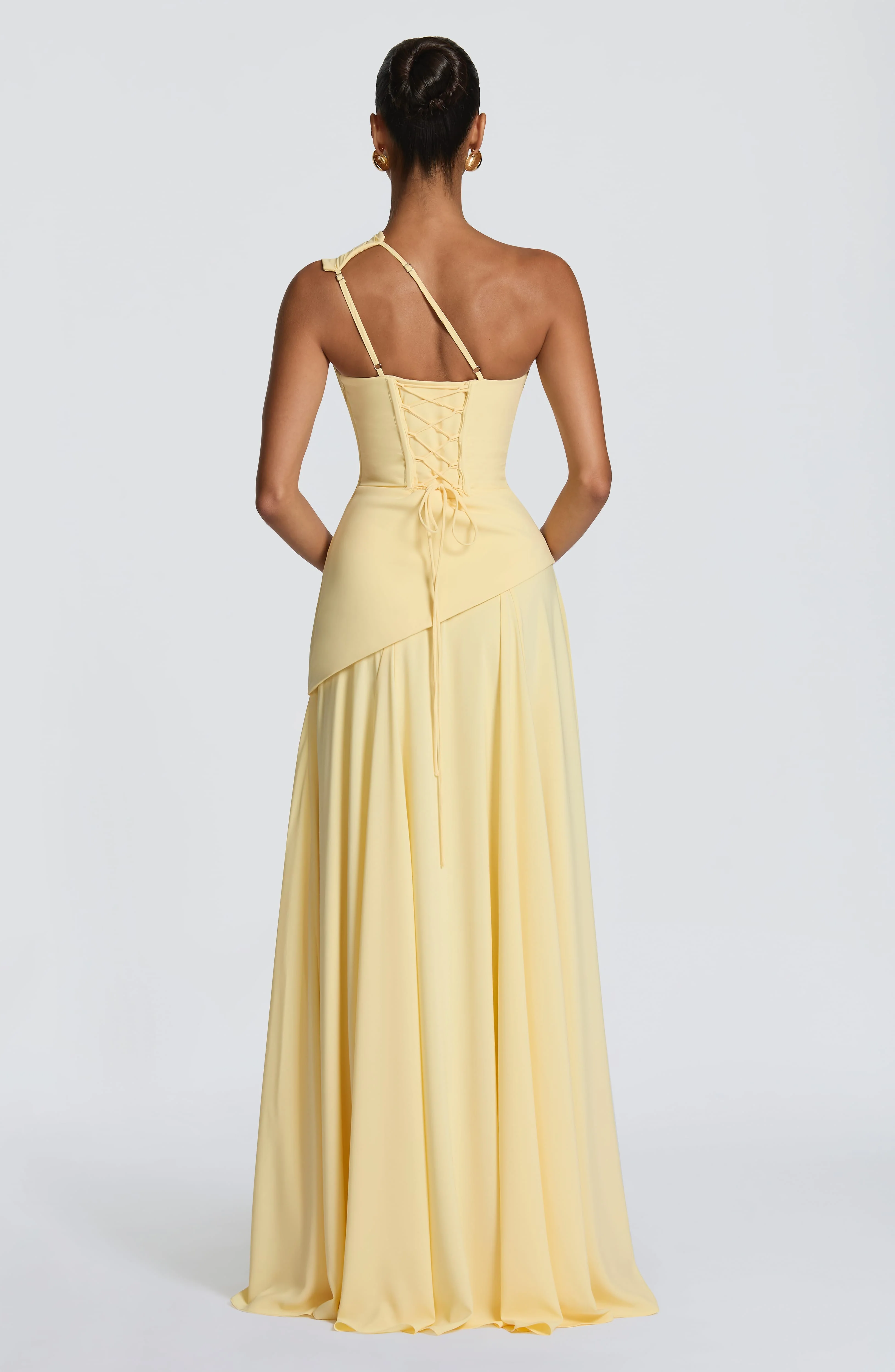 Bianca Maxi Dress - Lemon - Image 3