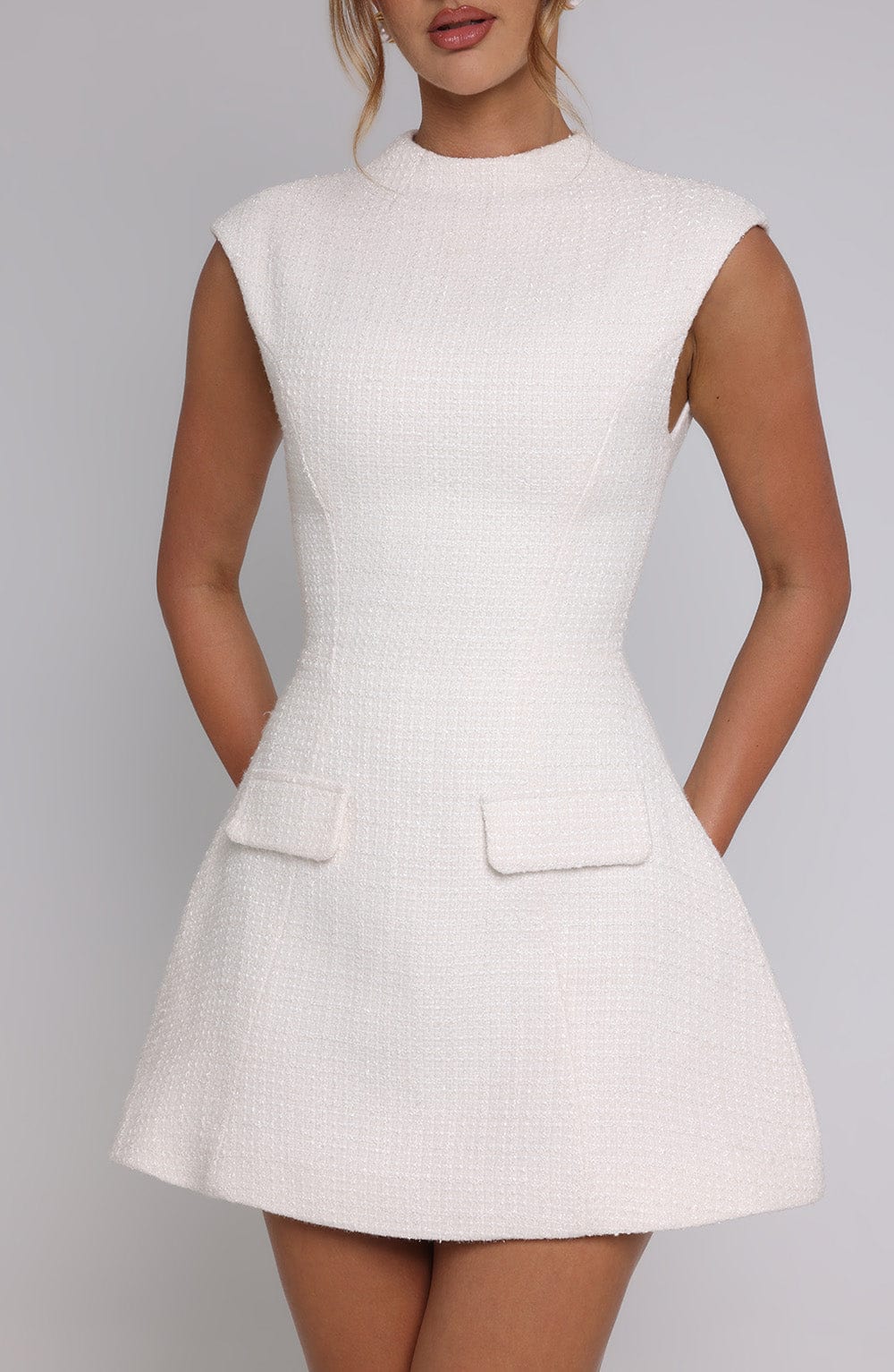 Blake Mini Dress - Ivory - Image 4