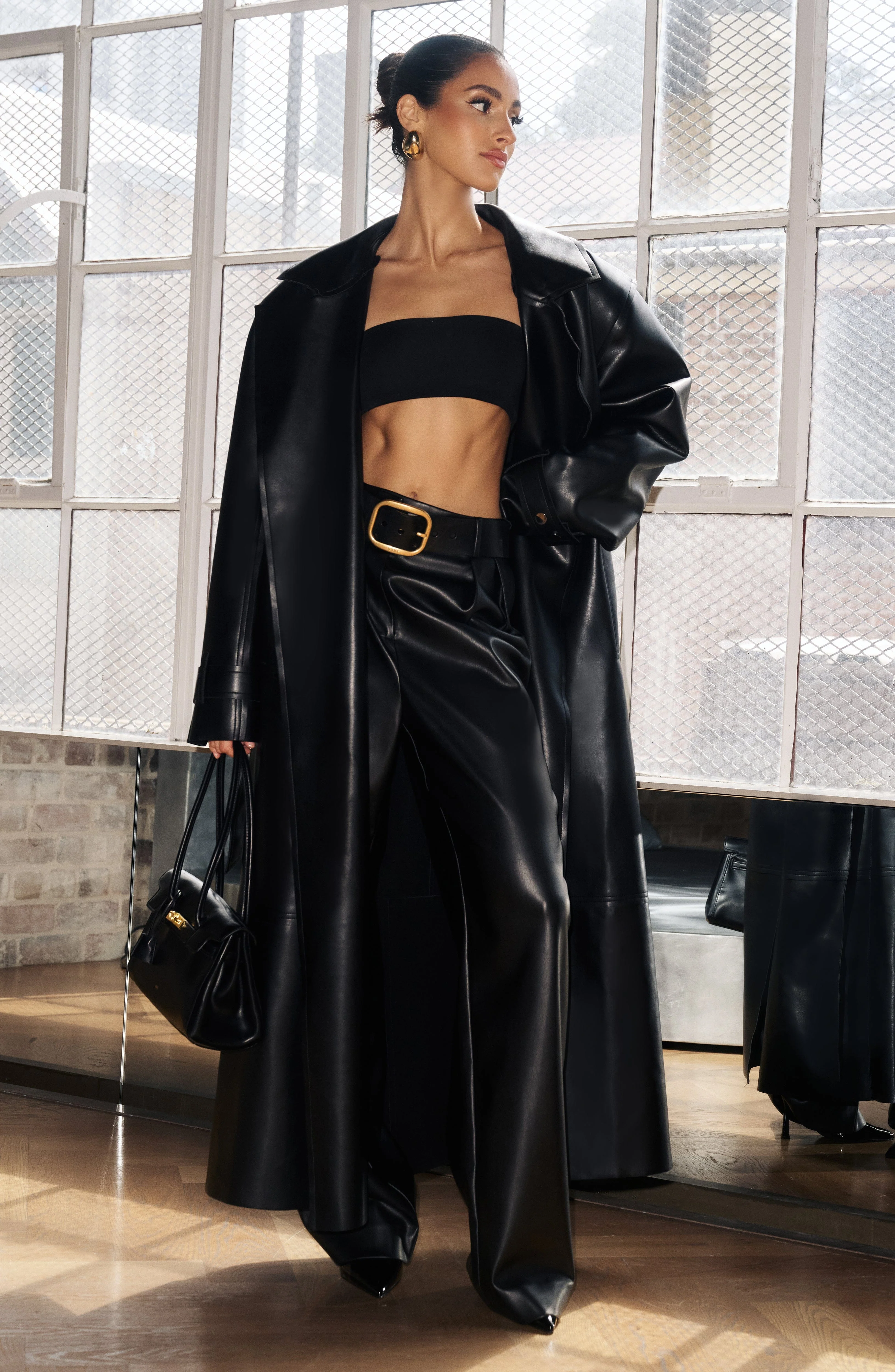 Bridget Trench Coat - Black - Image 8