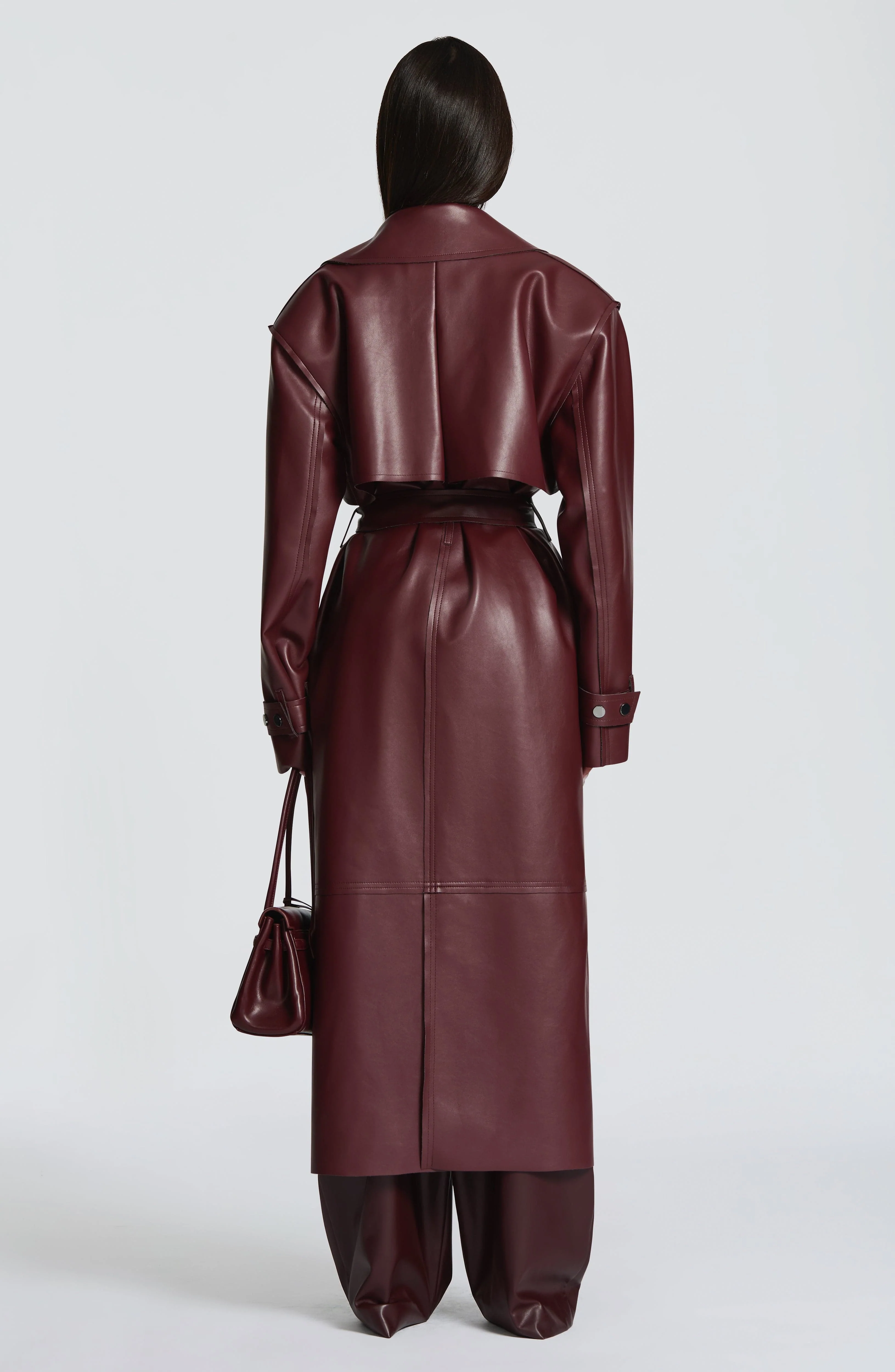 Bridget Trench Coat - Plum - Image 4