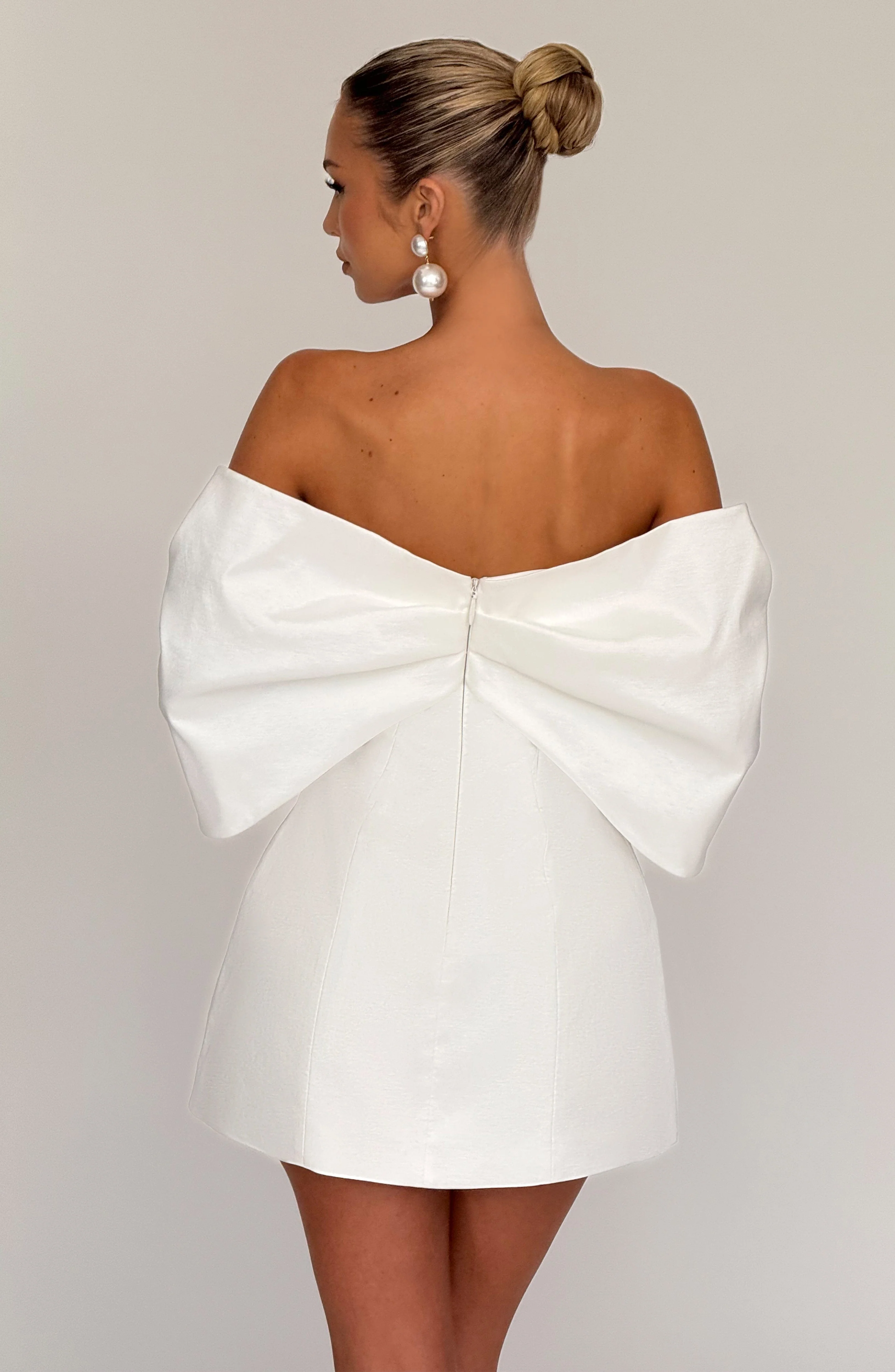 Briella Mini Dress - Ivory - Image 3