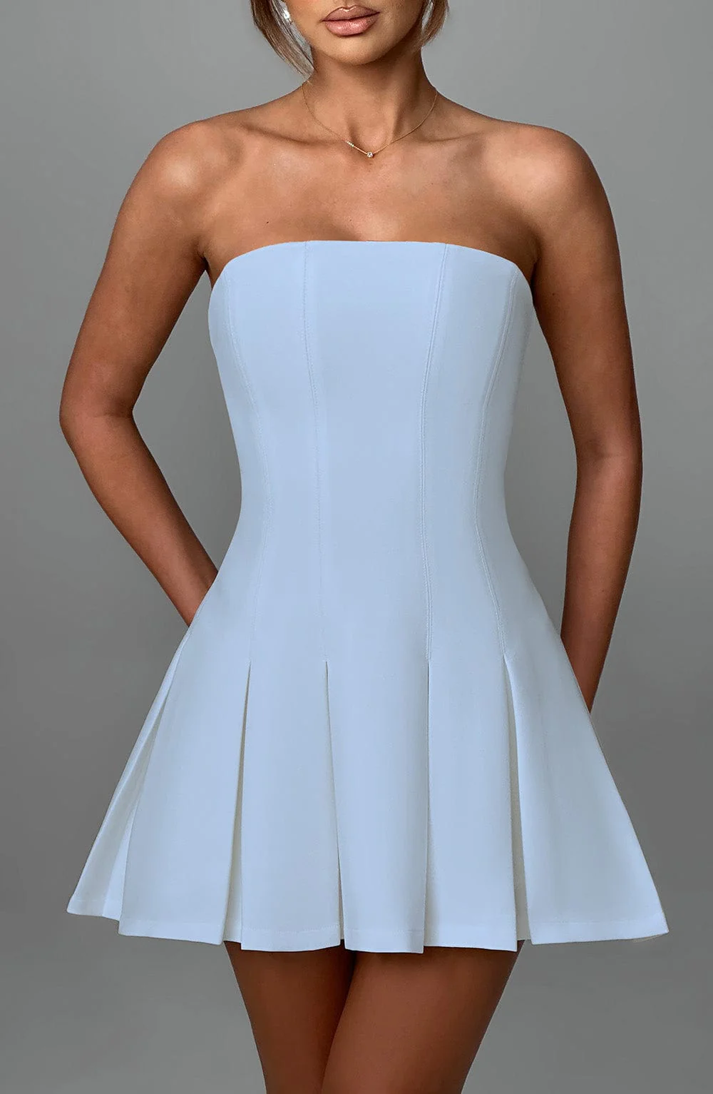 Bryony Mini Dress - Blue - Image 2