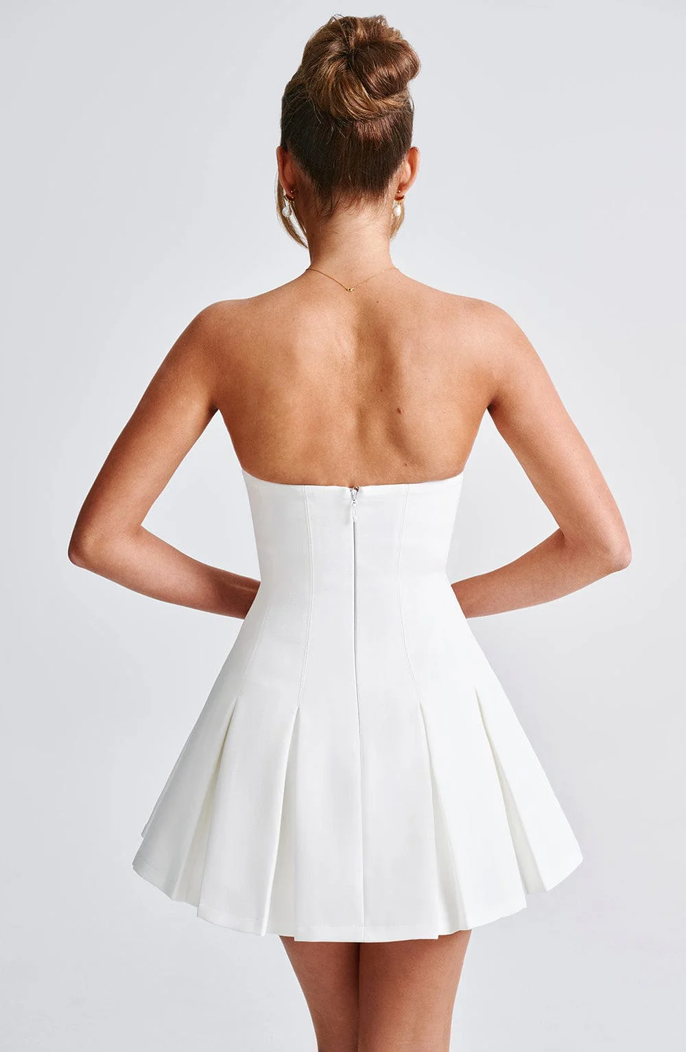 Bryony Mini Dress - Ivory - Image 4
