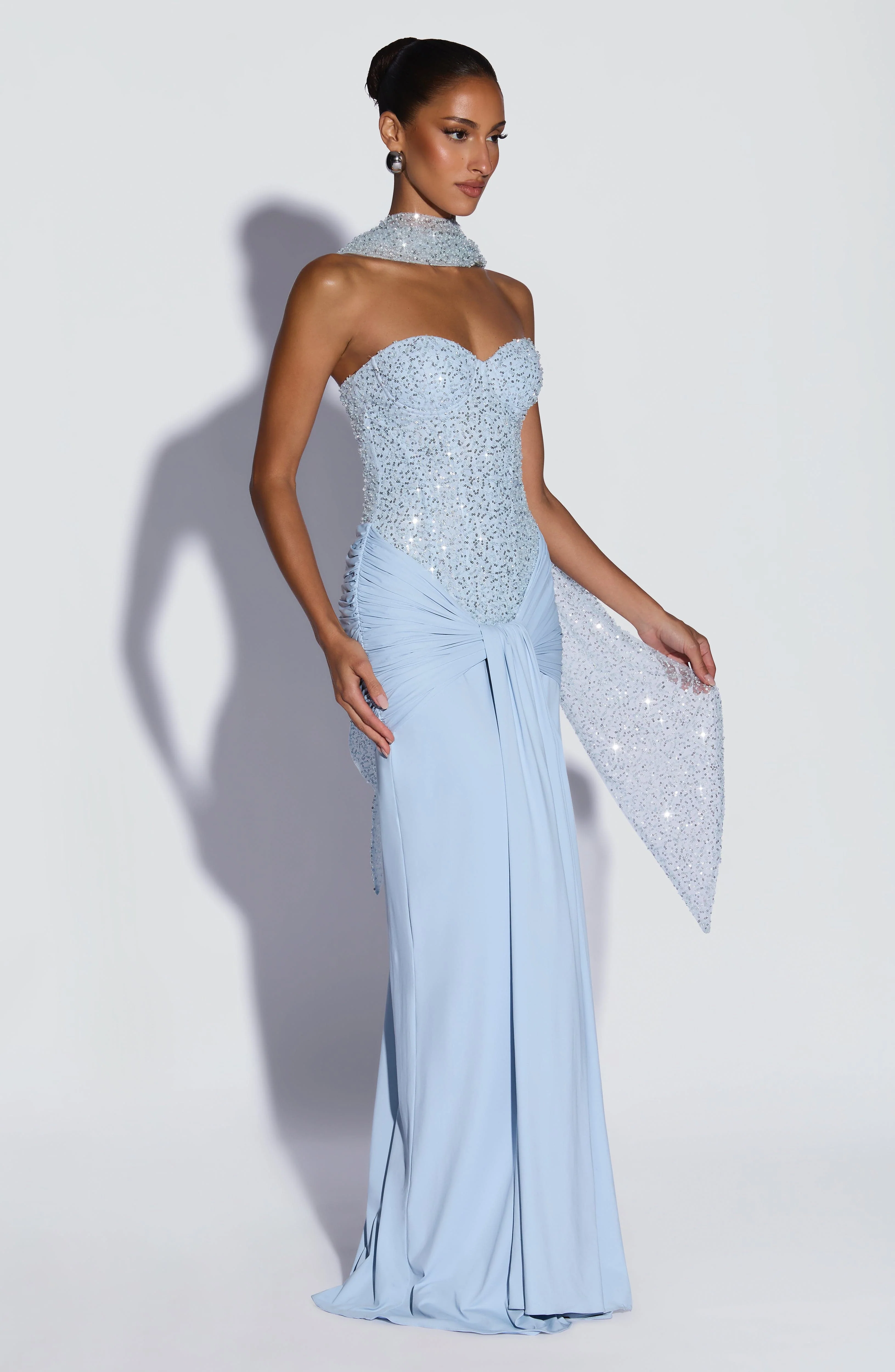 Carina Maxi Dress - Glacier Blue - Image 10