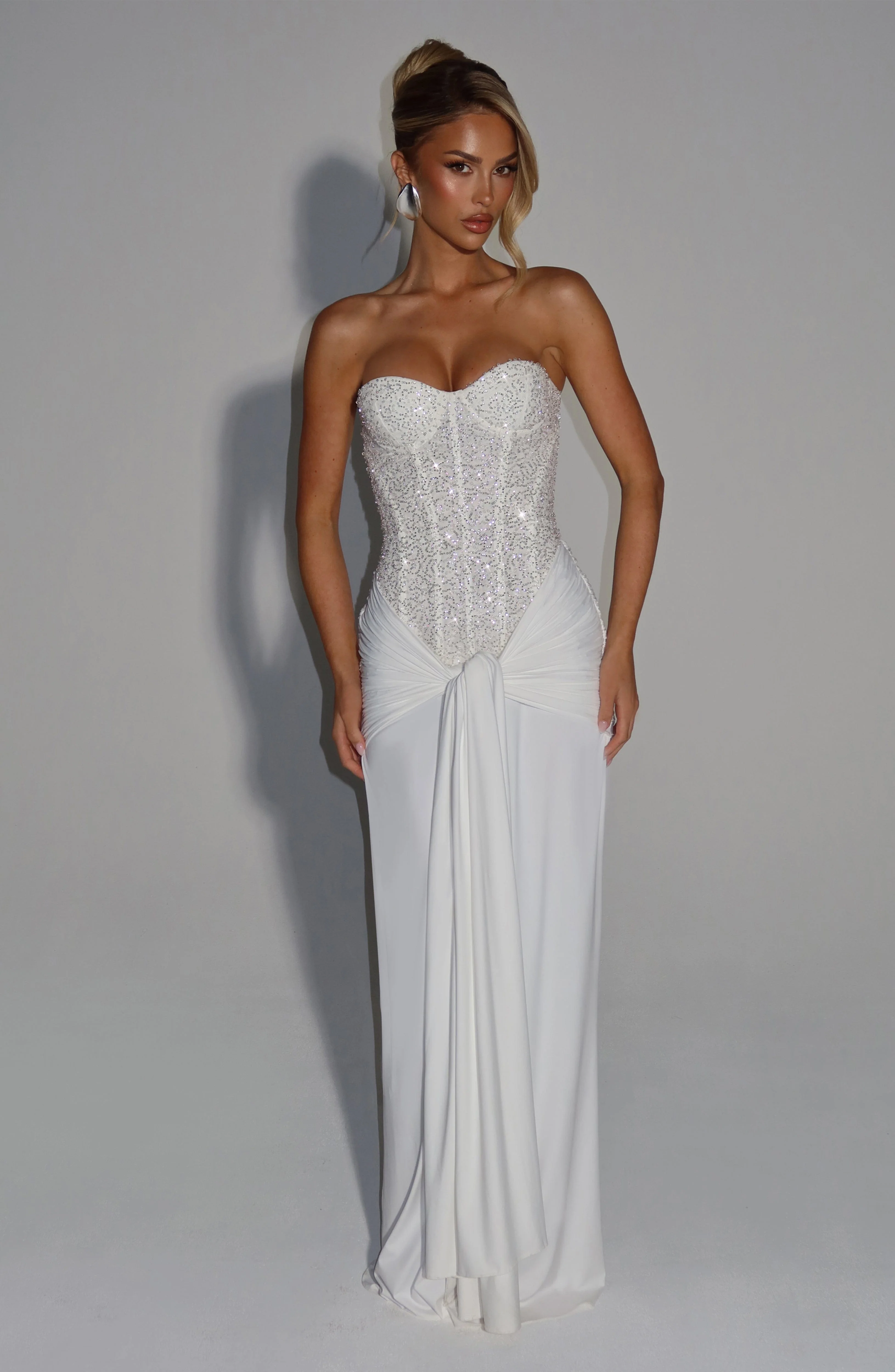 Carina Maxi Dress - Ivory - Image 3