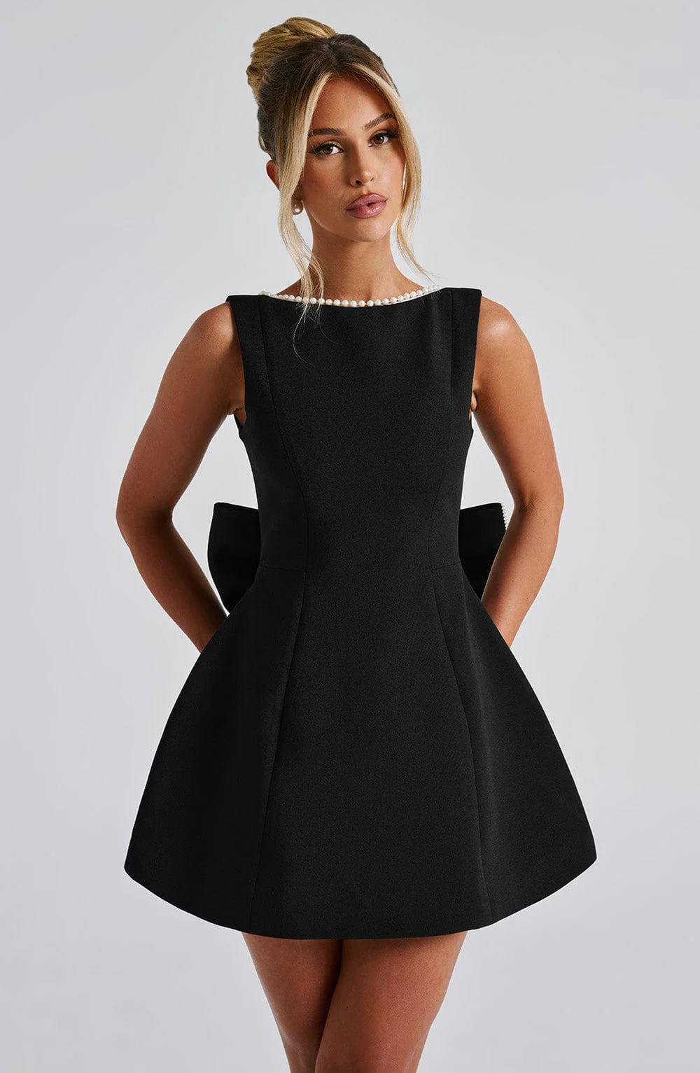 Carrie Mini Dress - Black - Image 10