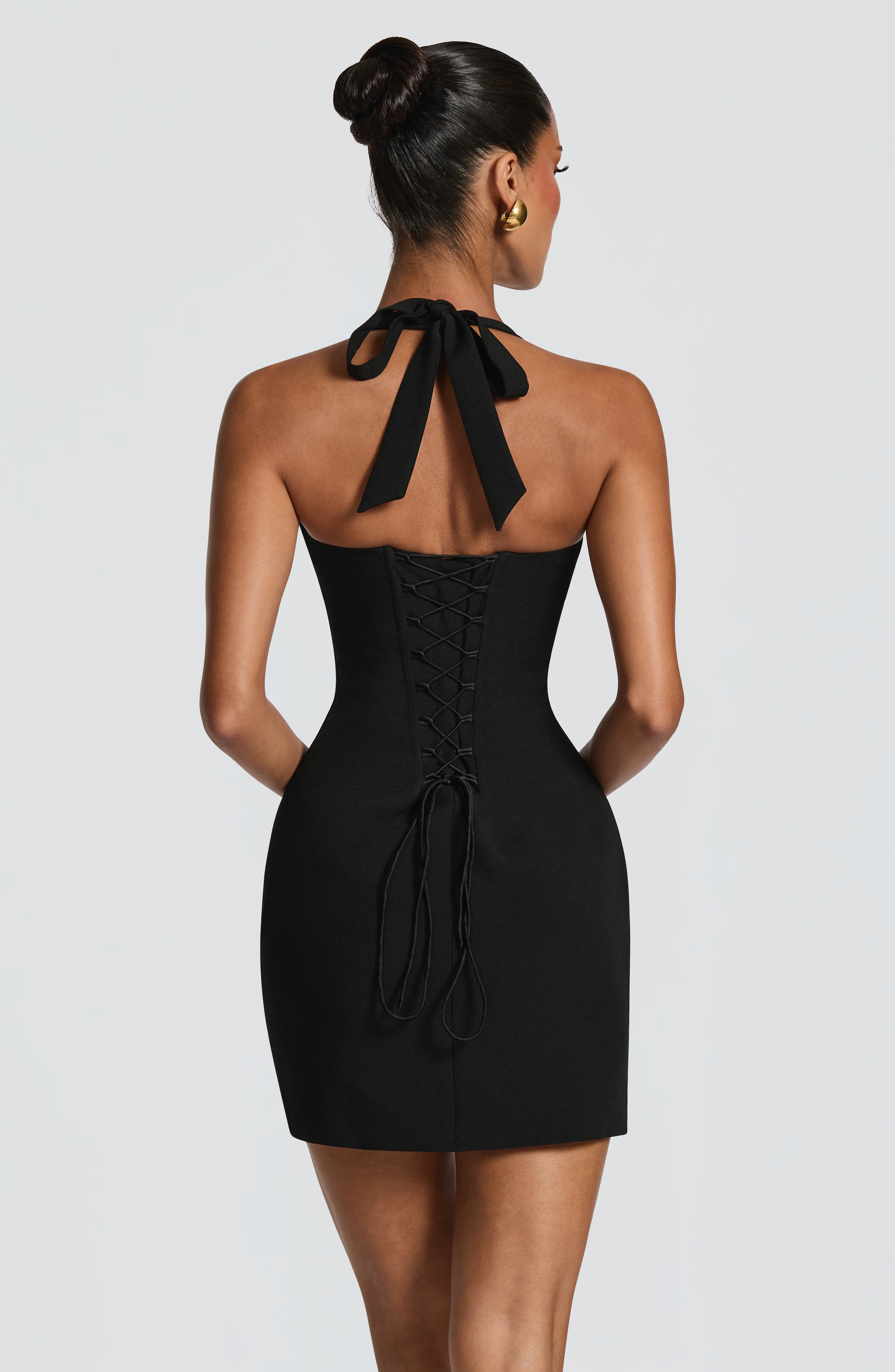 Cassia Mini Dress - Black - Image 2