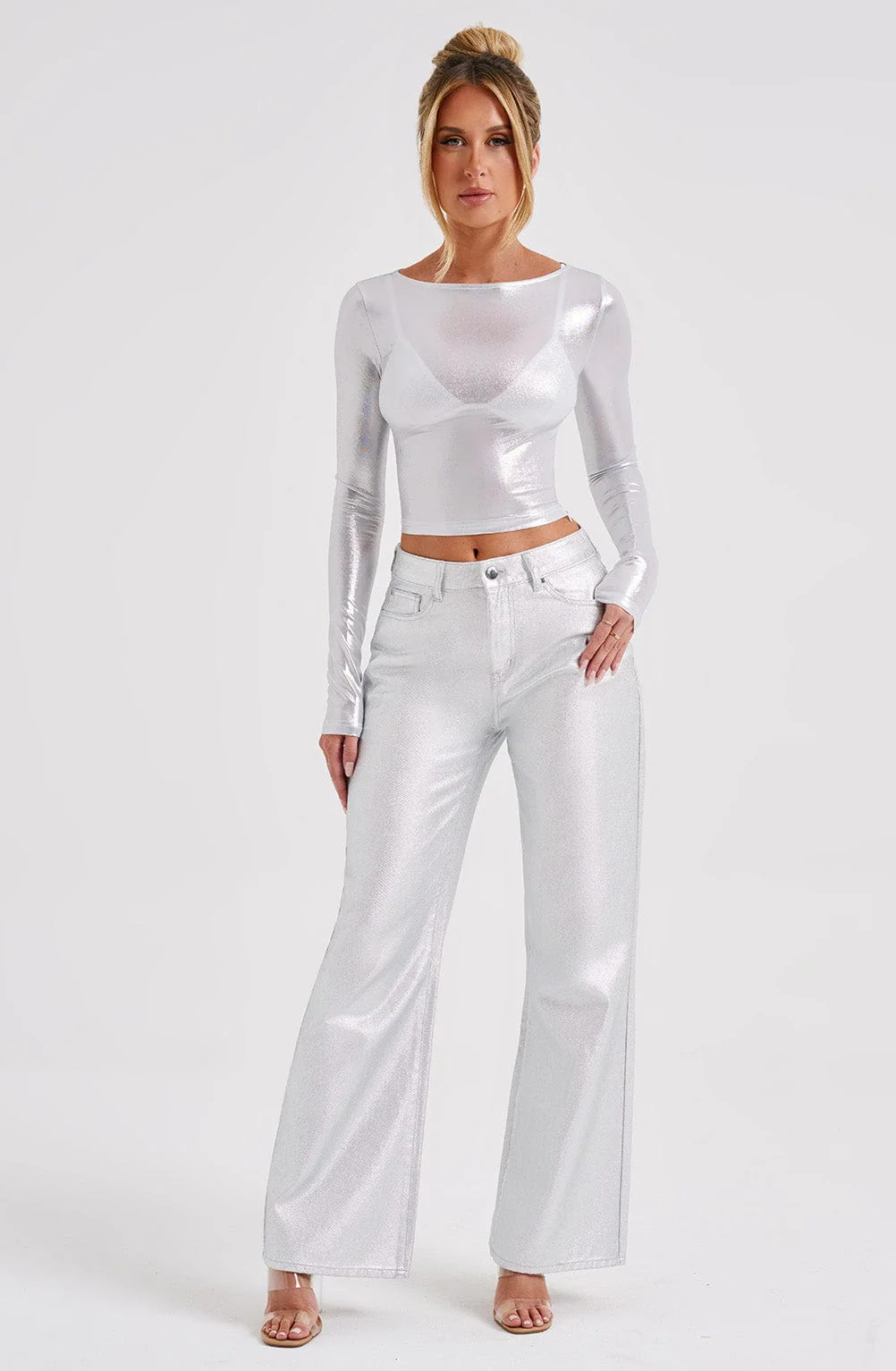 Cassidy Pant - Silver - Image 11