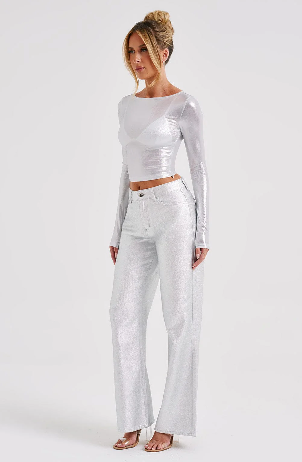 Cassidy Pant - Silver - Image 12