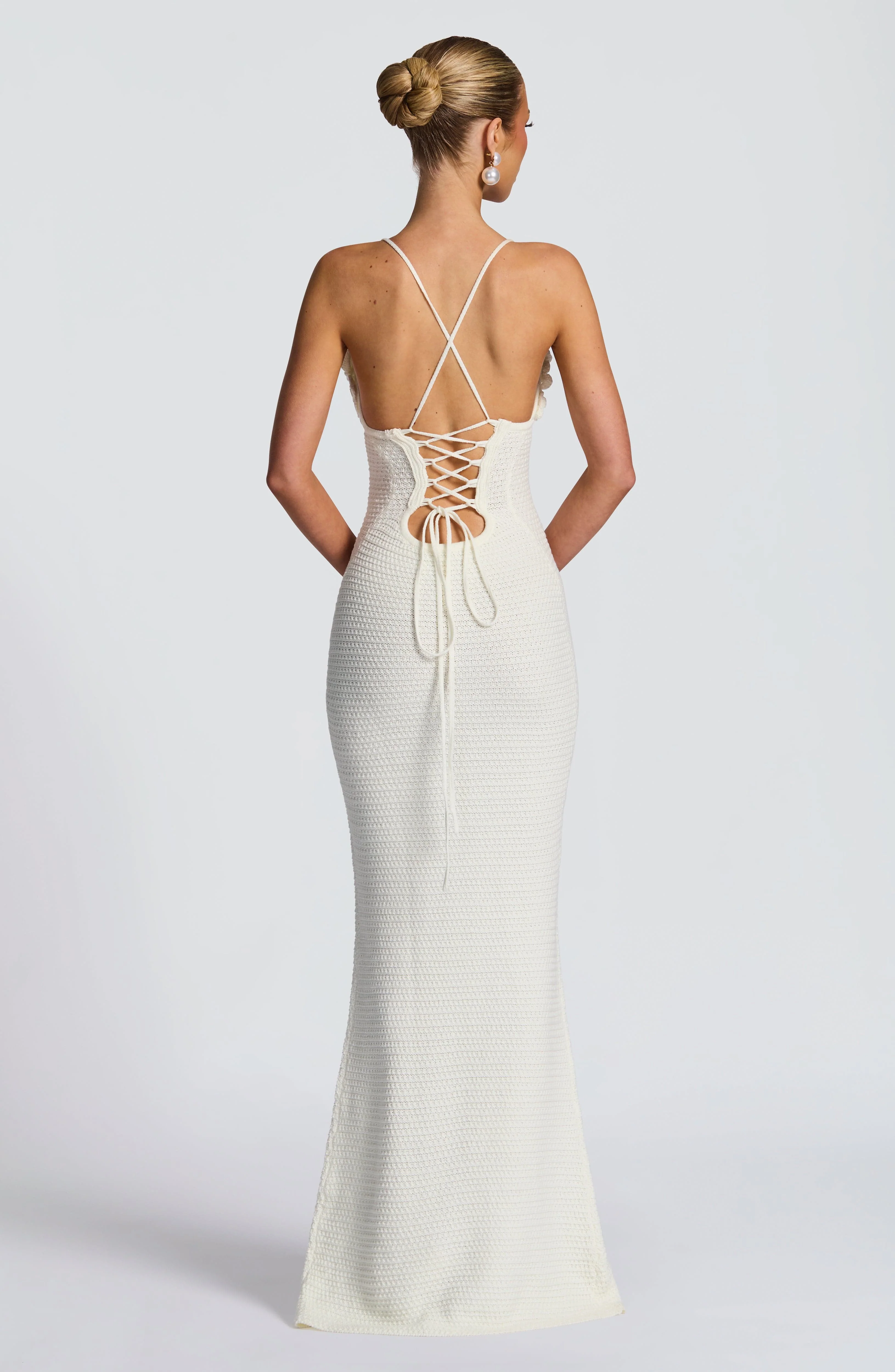 Celaena Maxi Dress - Ivory - Image 2