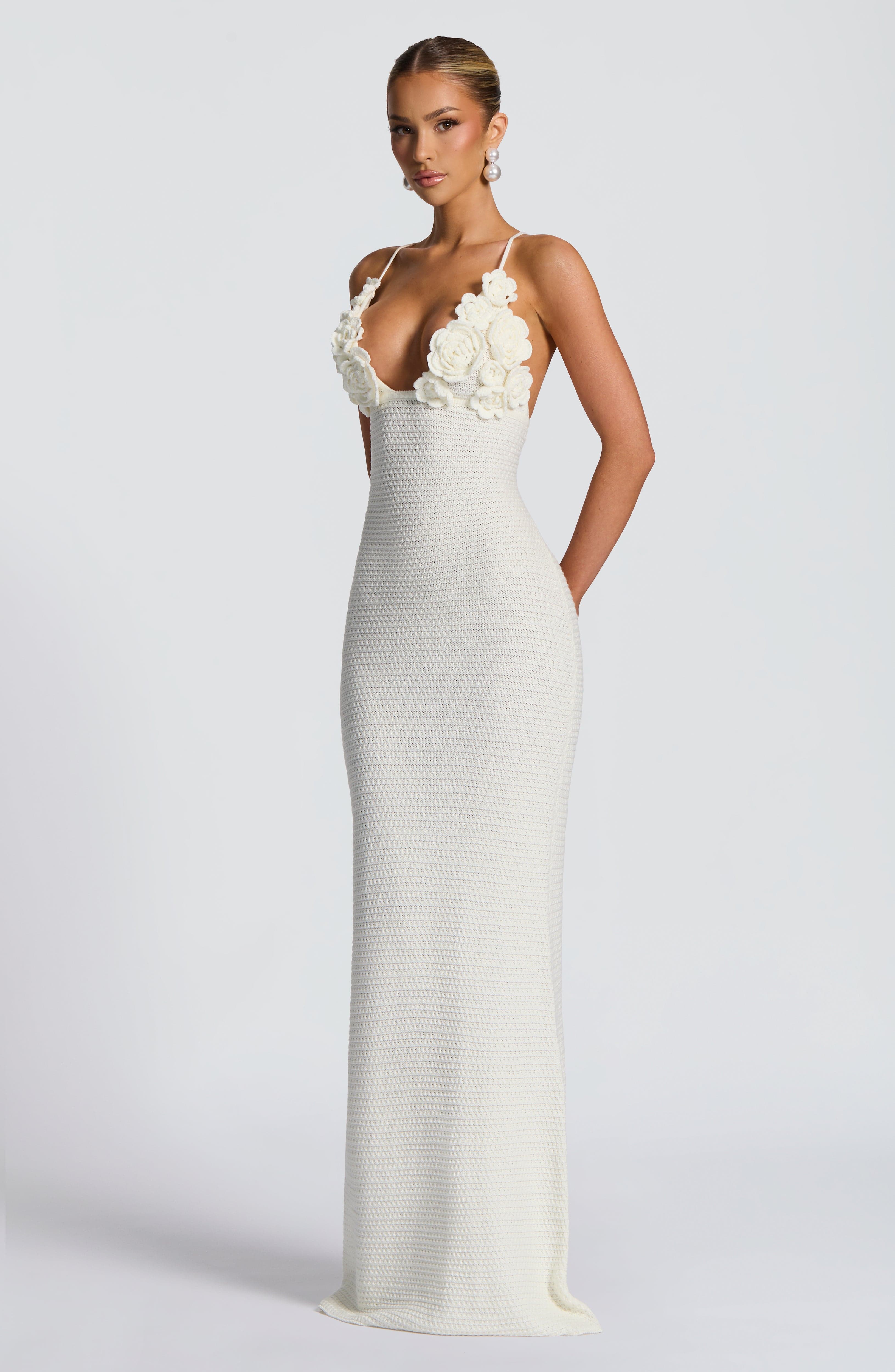Celaena Maxi Dress - Ivory - Image 3