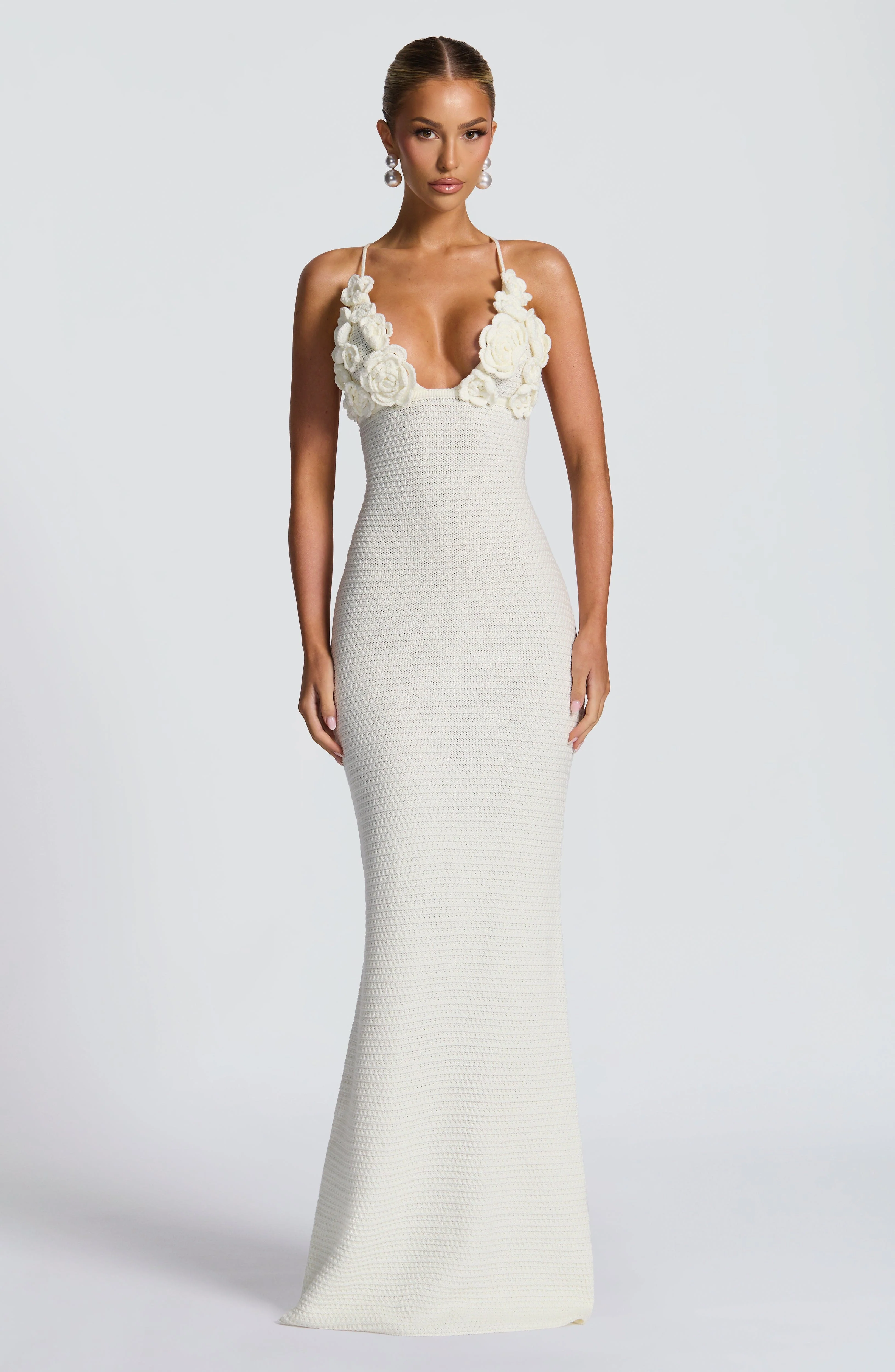 Celaena Maxi Dress - Ivory - Image 6