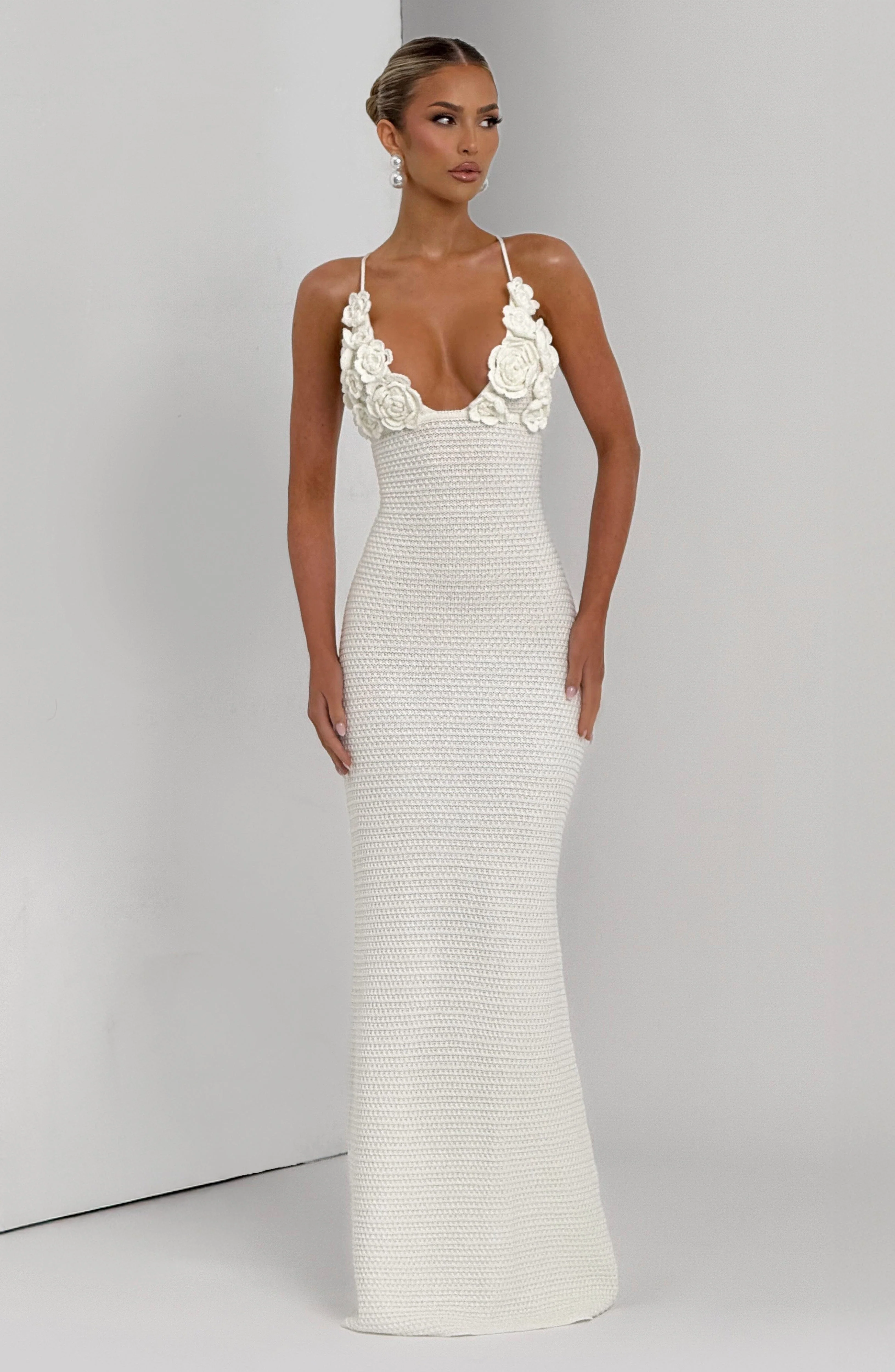 Celaena Maxi Dress - Ivory - Image 8