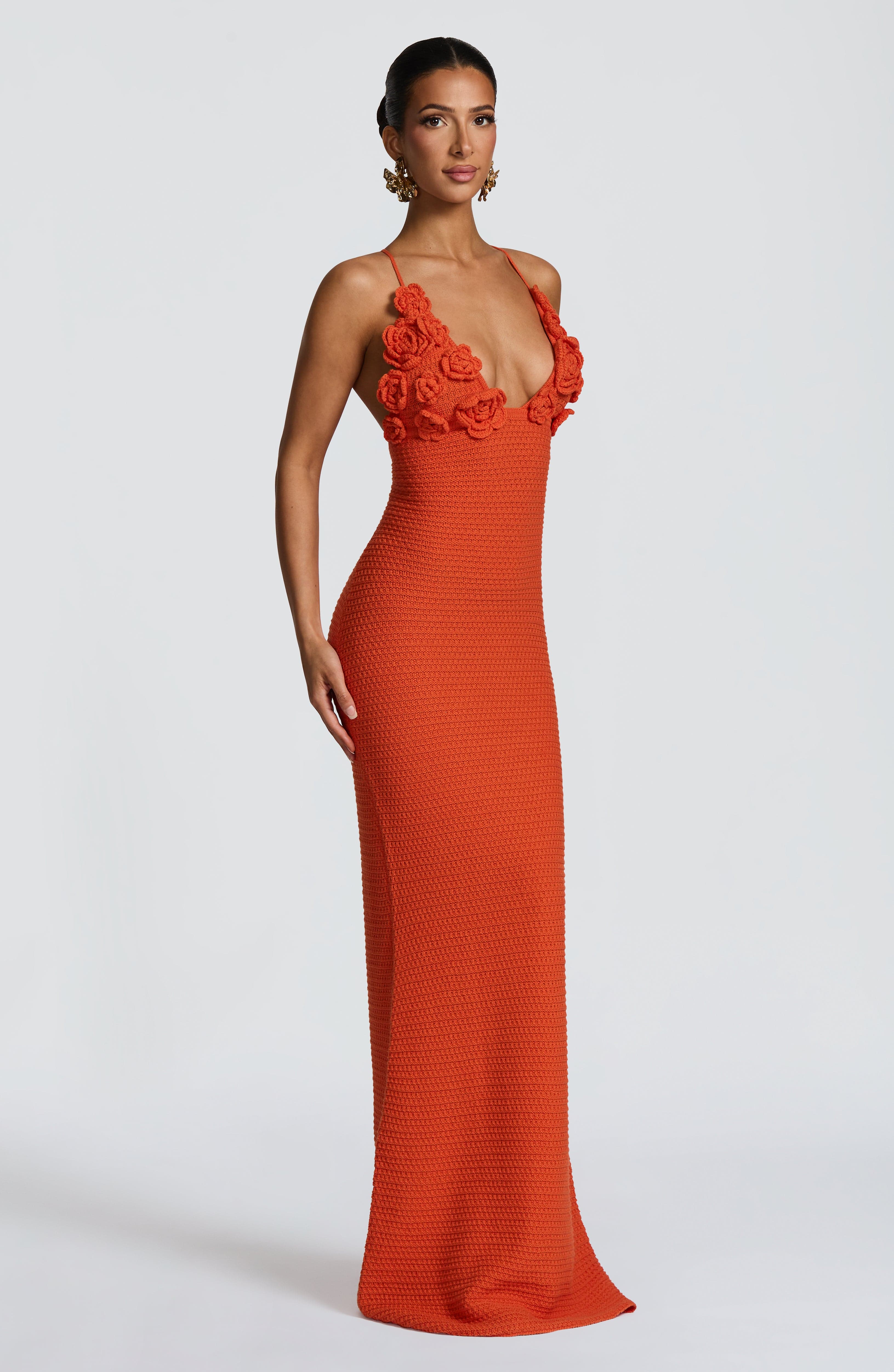 Celaena Maxi Dress - Orange - Image 4