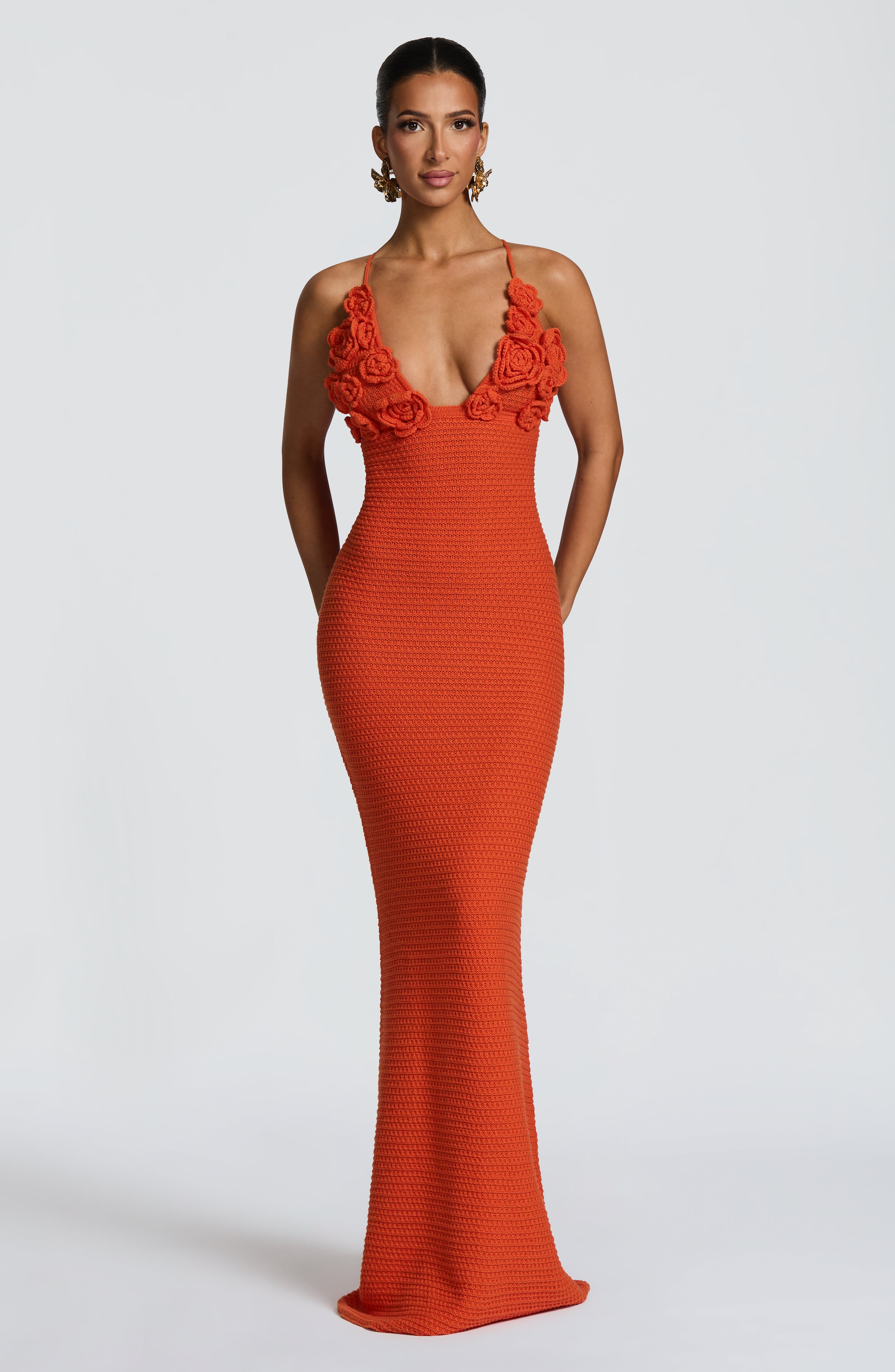 Celaena Maxi Dress - Orange - Image 5