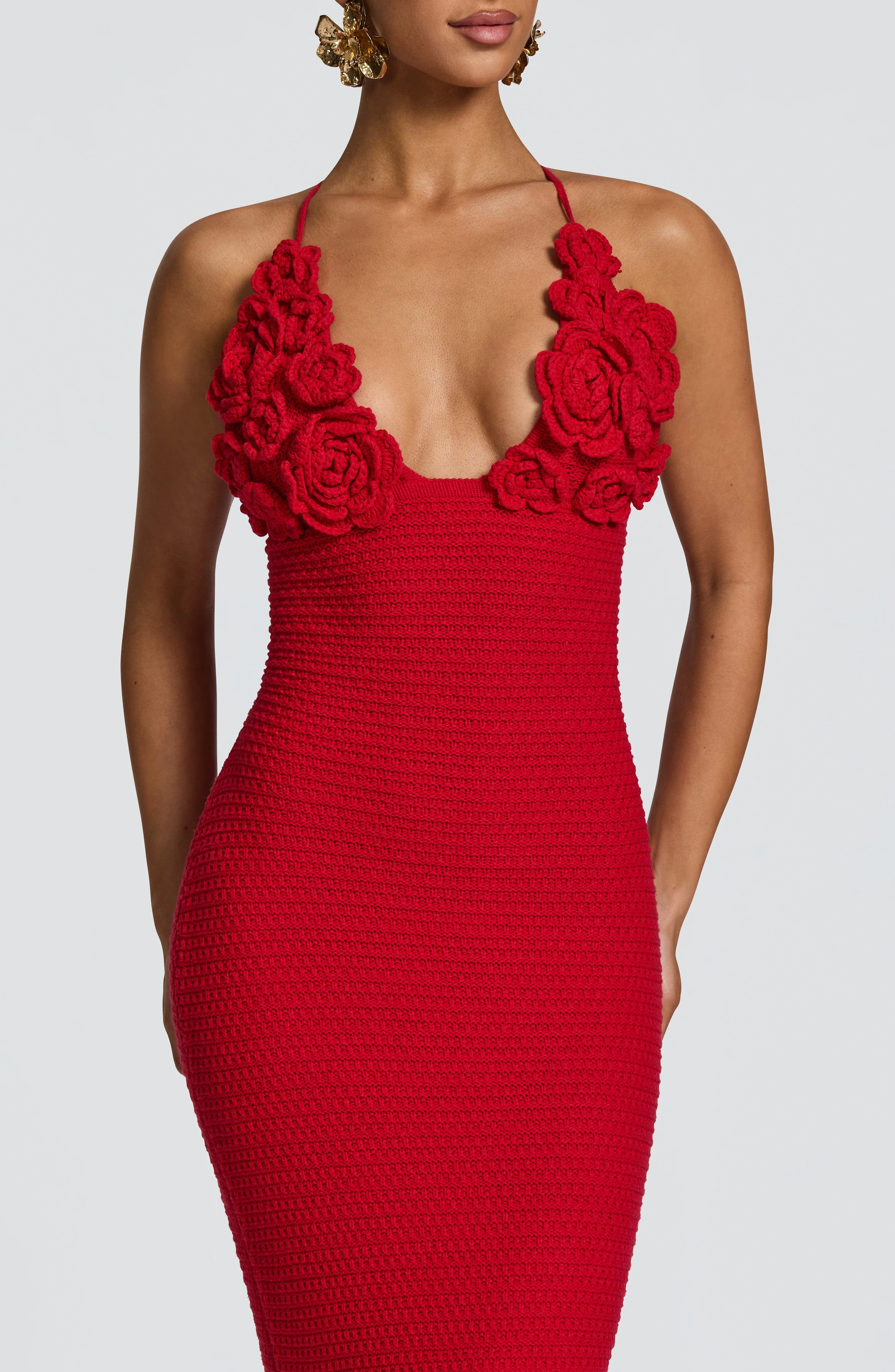Celaena Maxi Dress - Red - Image 3
