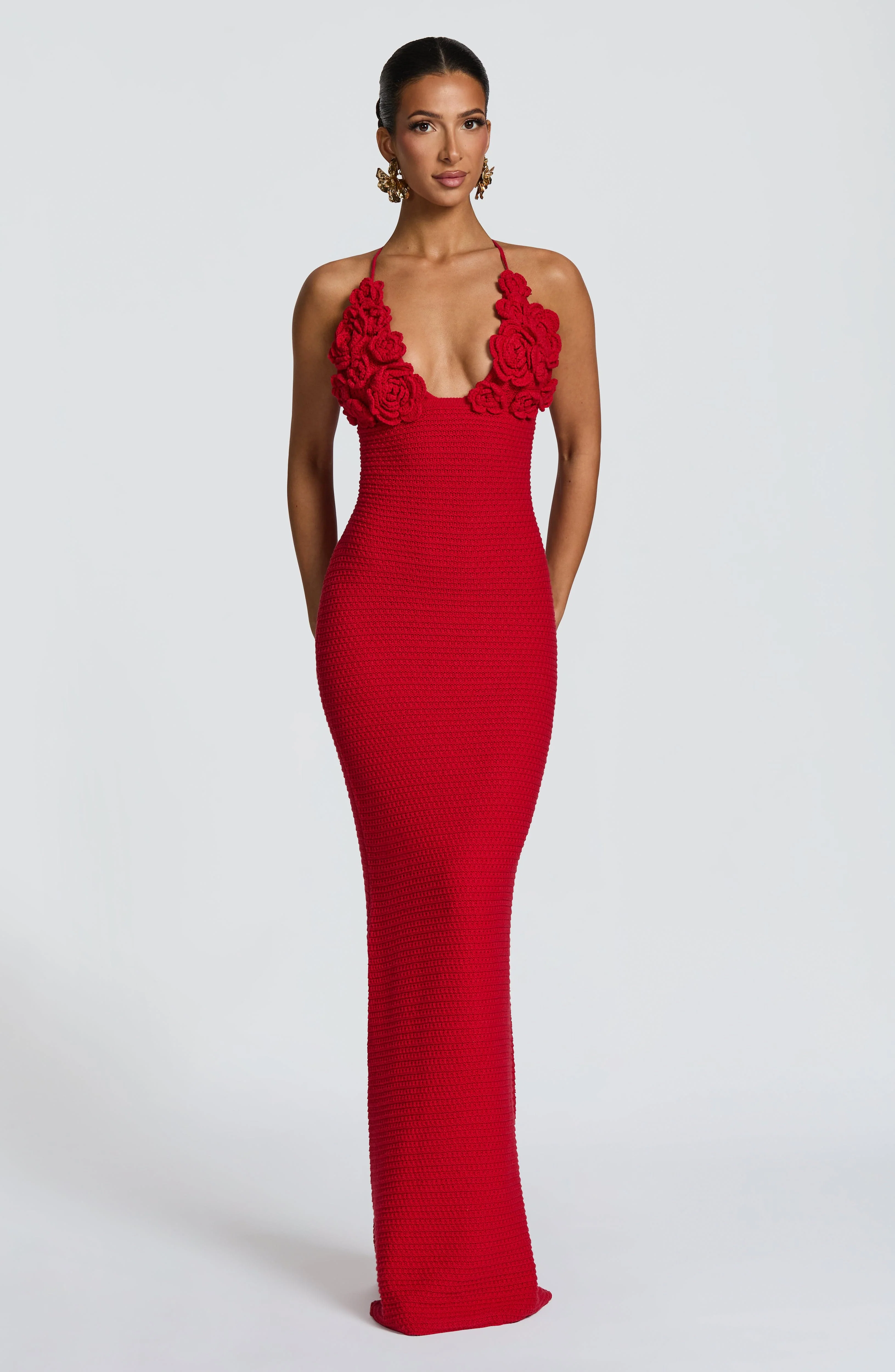Celaena Maxi Dress - Red - Image 5