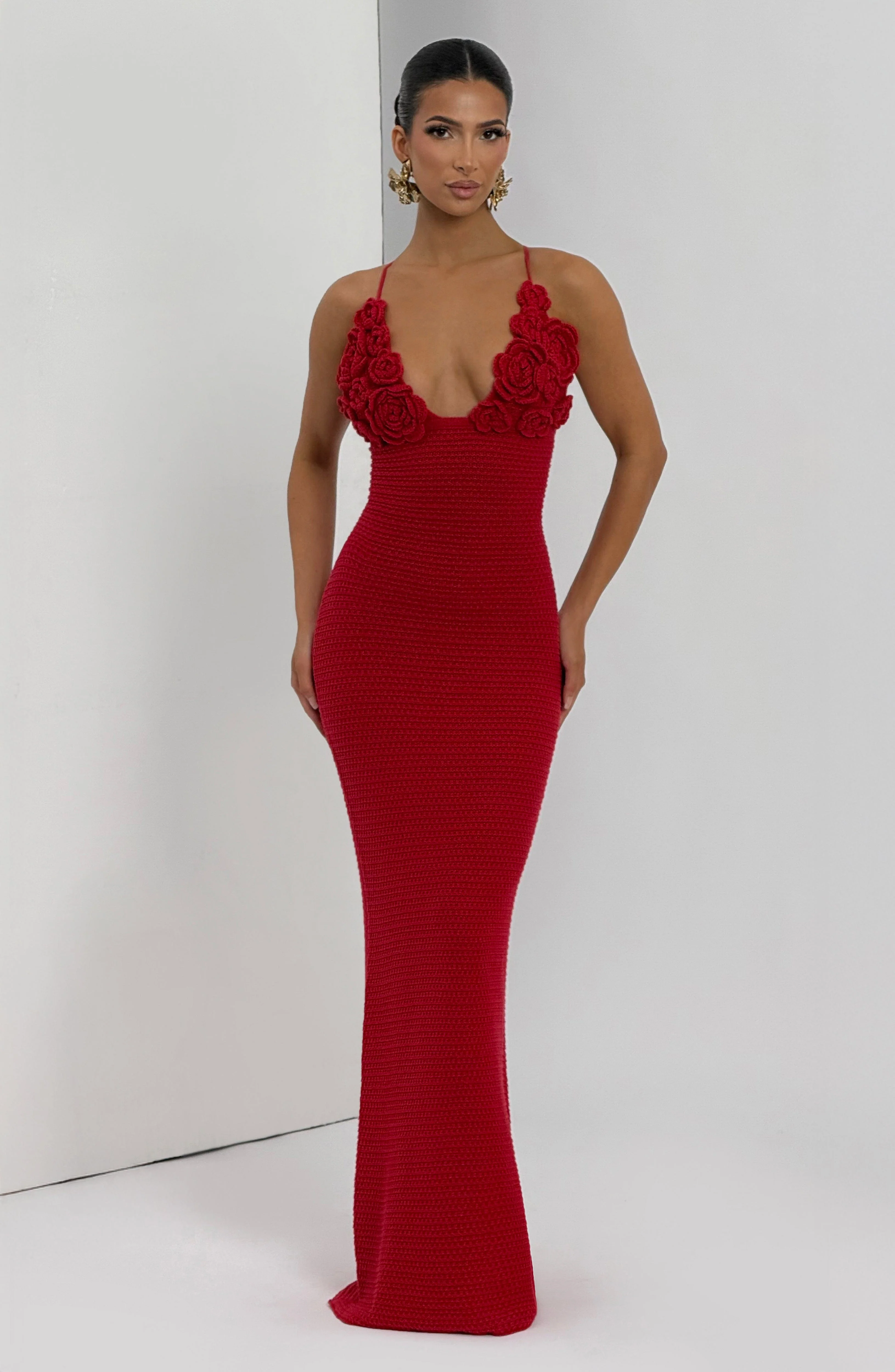 Celaena Maxi Dress - Red - Image 6