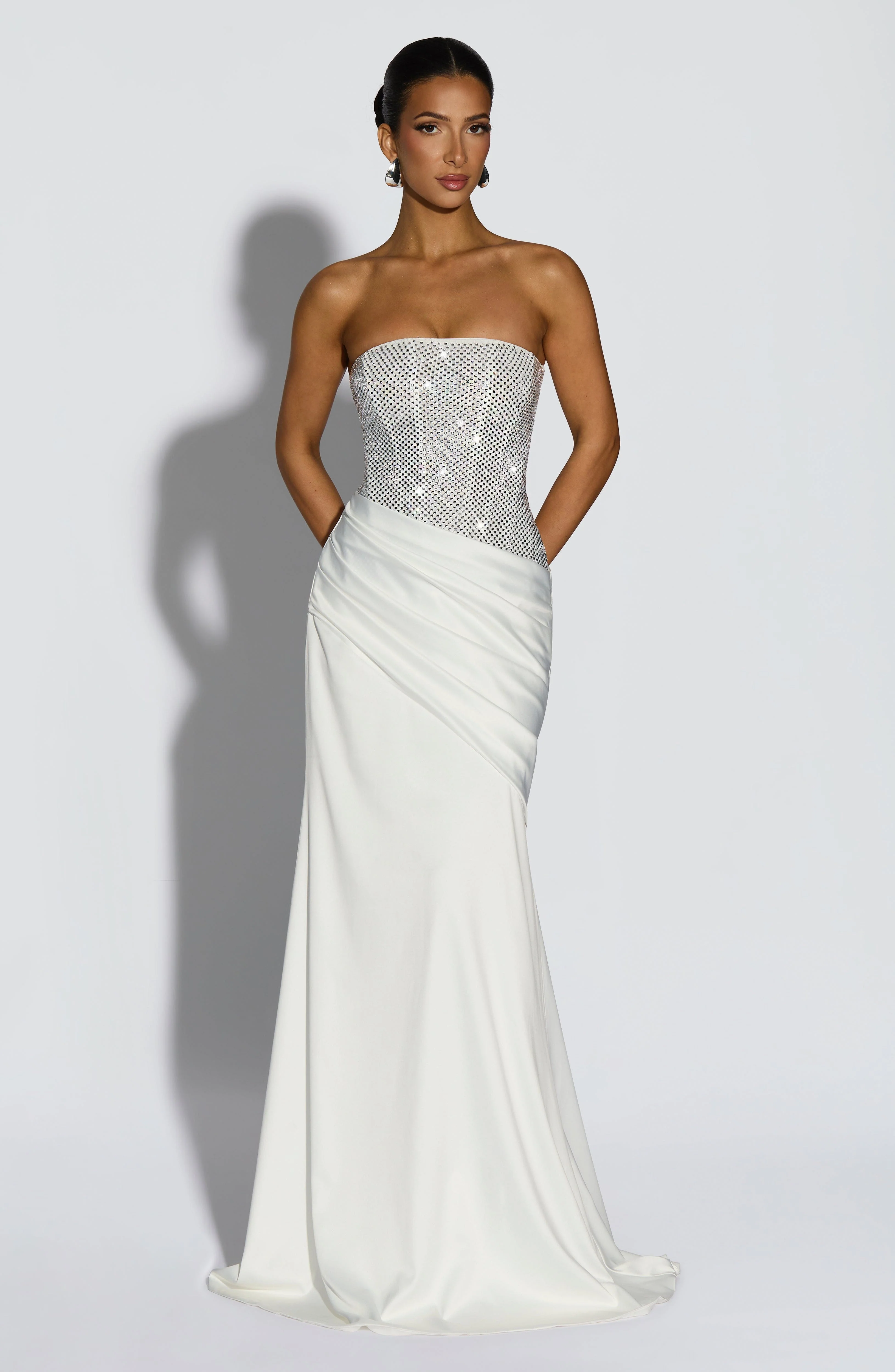 Celestia Maxi Dress - Ivory - Image 4