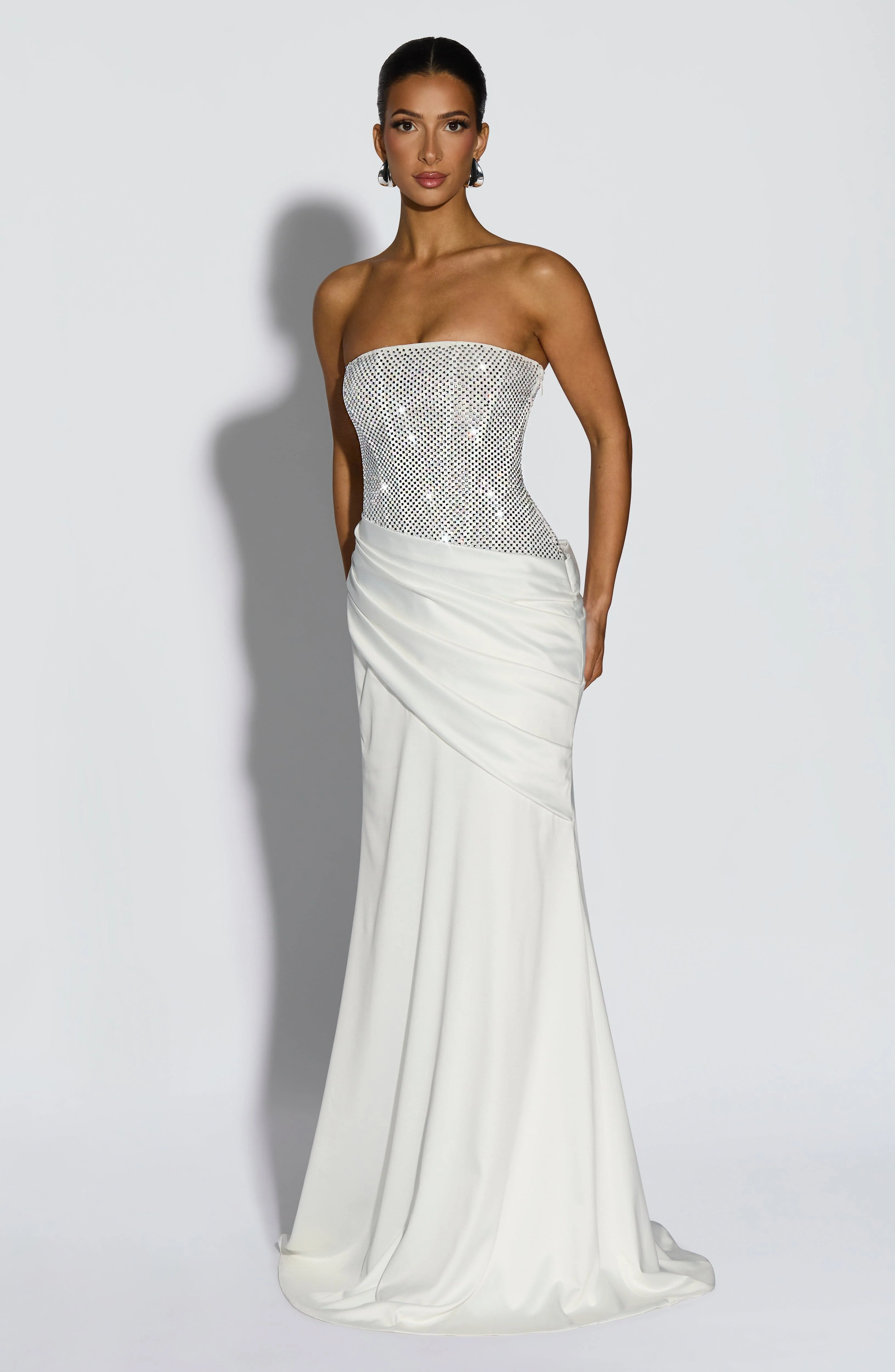 Celestia Maxi Dress - Ivory - Image 5