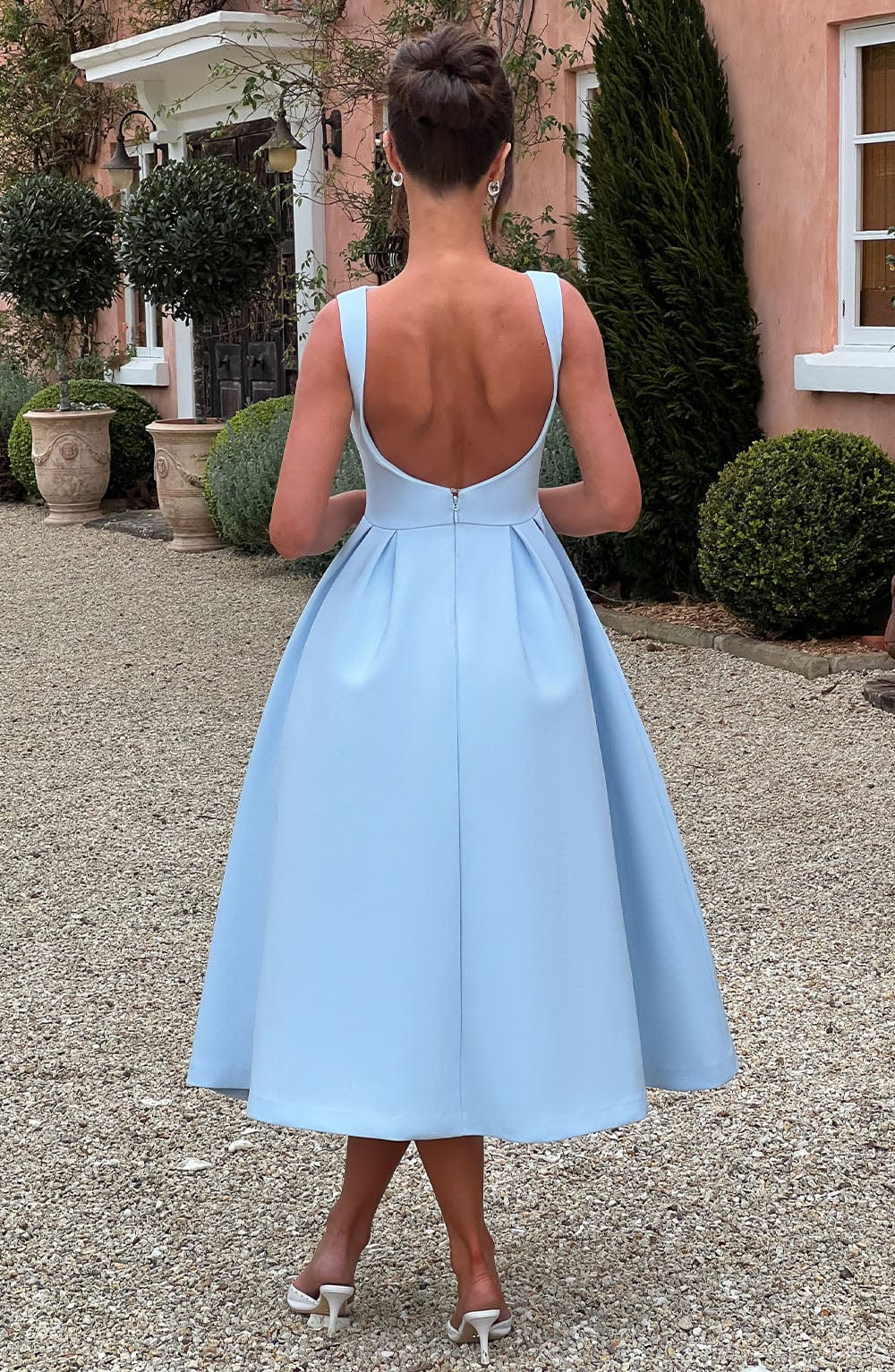 Clarabella Midi Dress - Blue - Image 2
