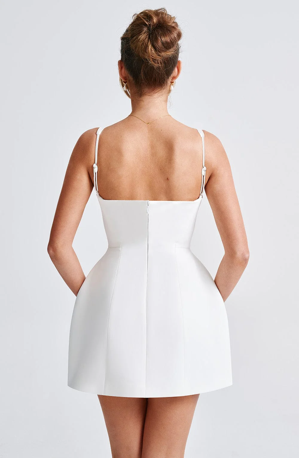 Claretta Mini Dress  Ivory - Image 4