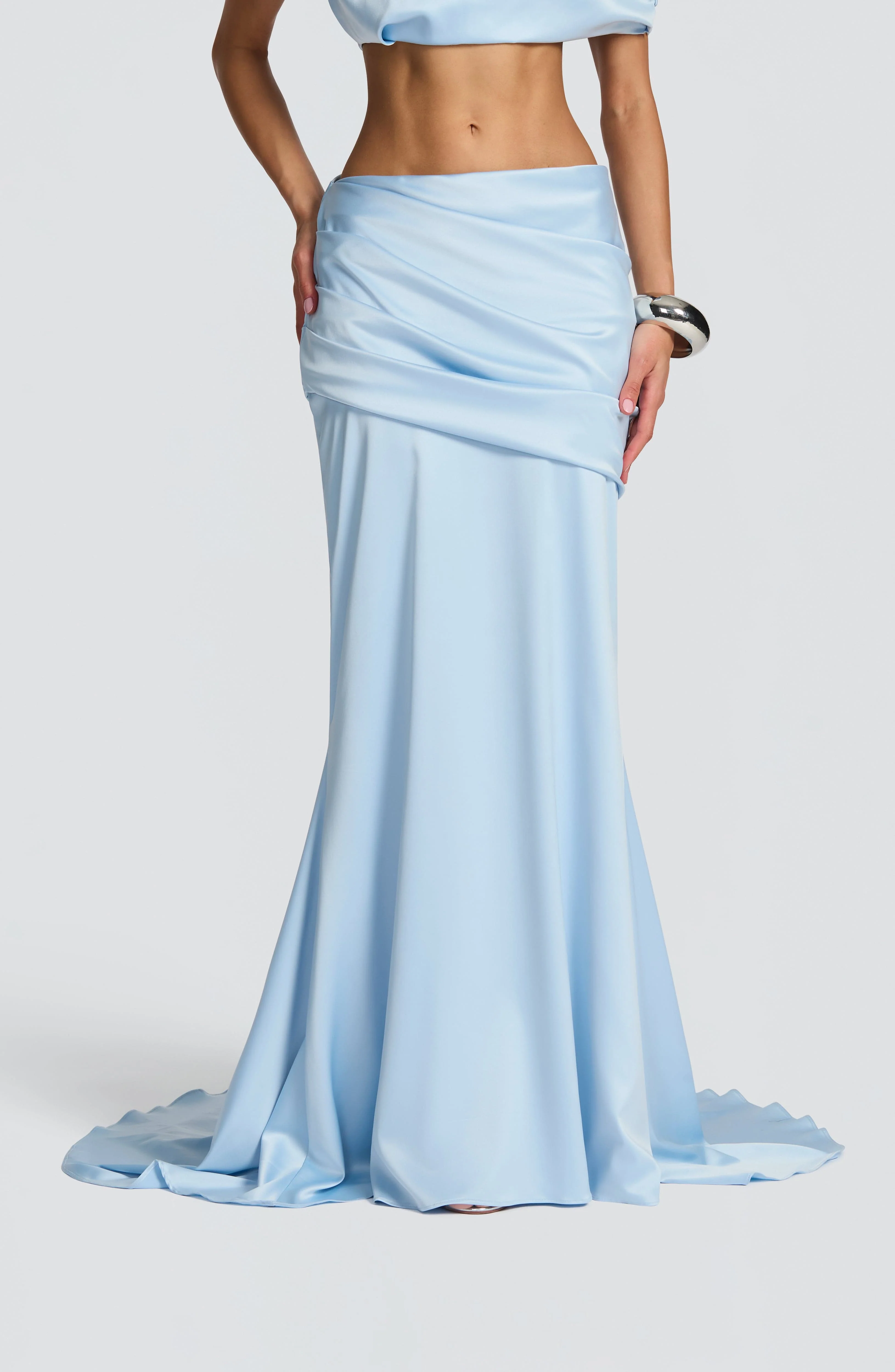 Claudette Maxi Skirt - Glacier Blue - Image 4