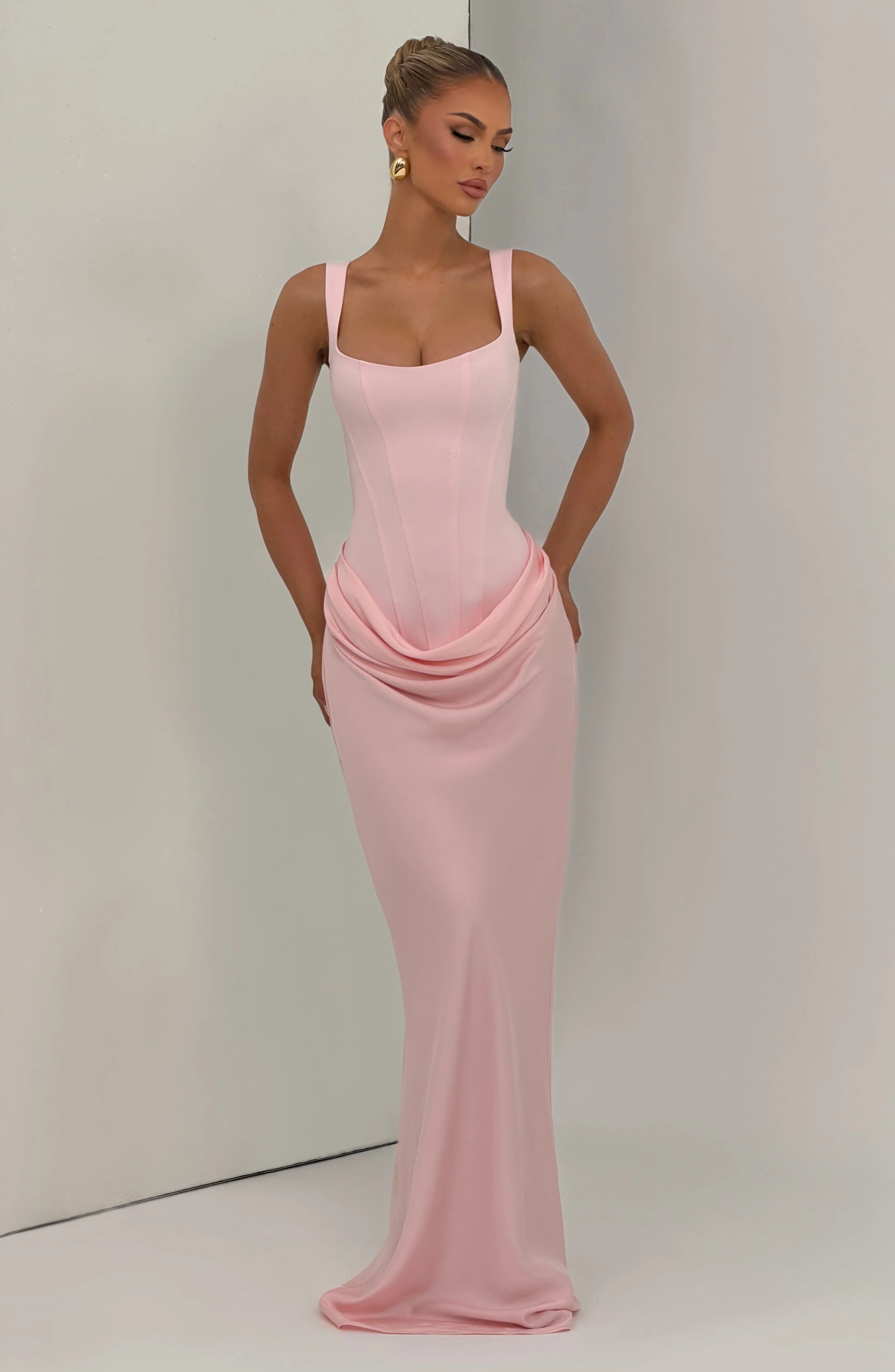 Cornelia Maxi Dress - Blush - Image 5