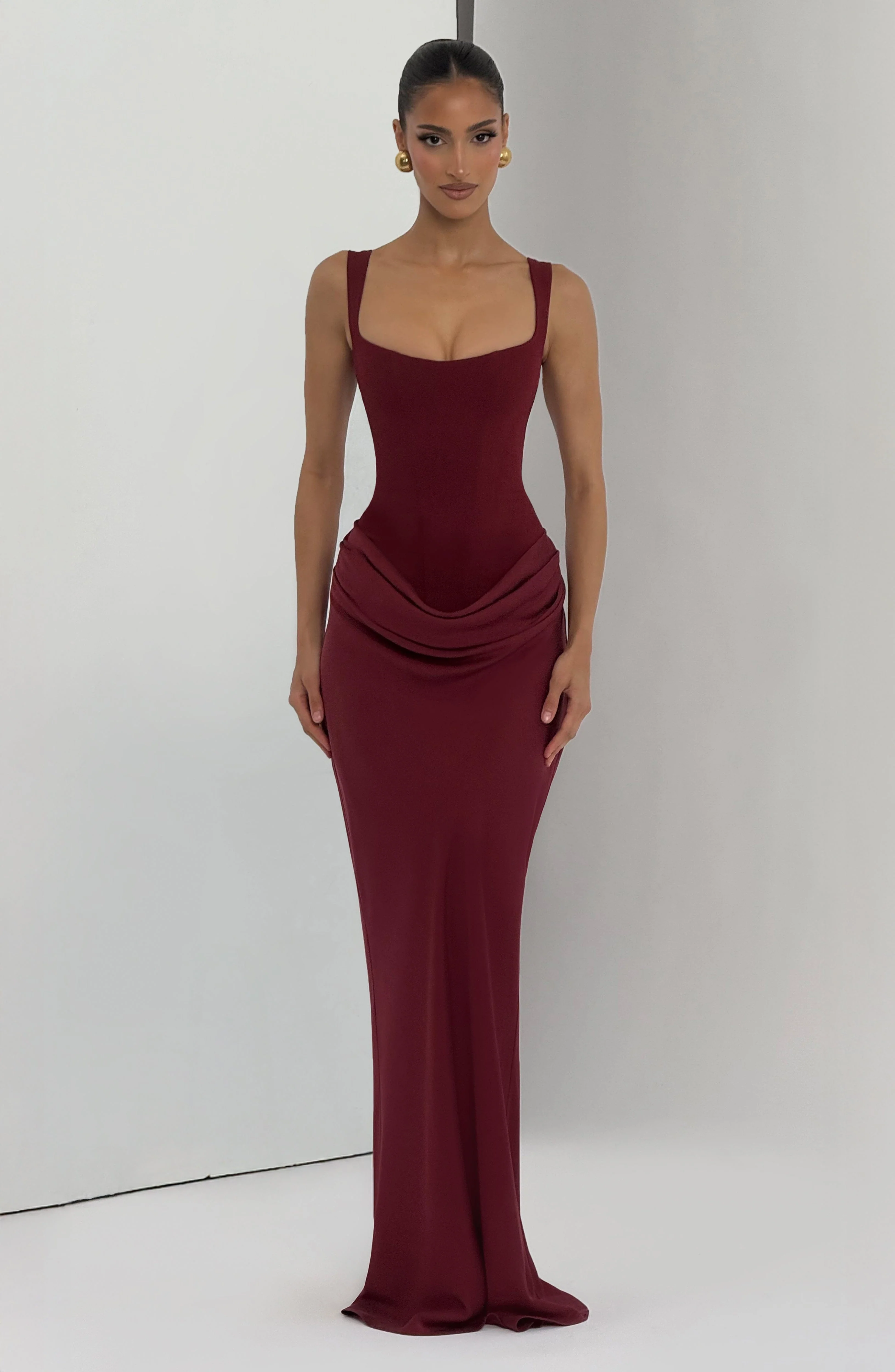 Cornelia Maxi Dress - Burgundy - Image 7