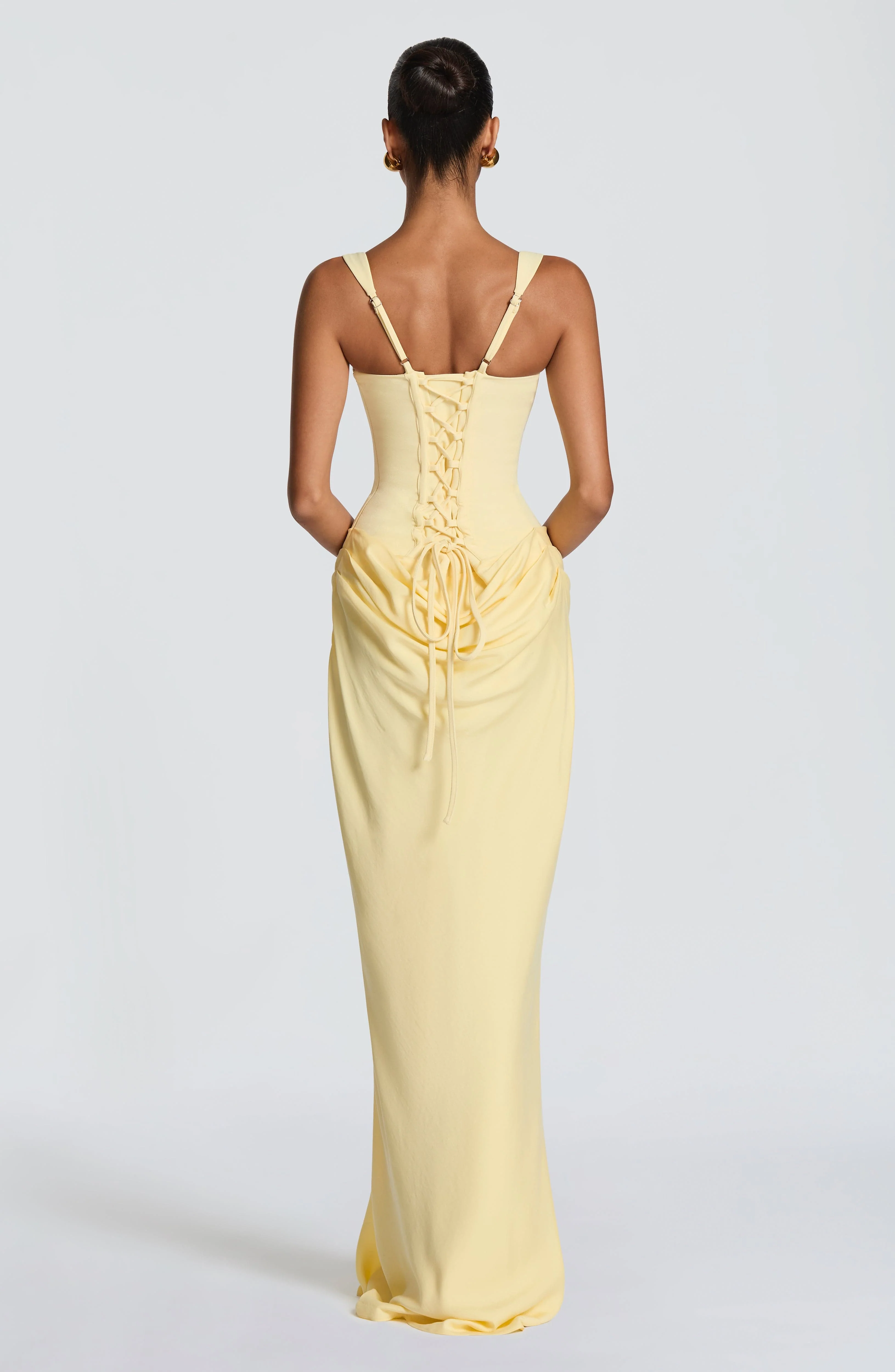 Cornelia Maxi Dress - Lemon - Image 2
