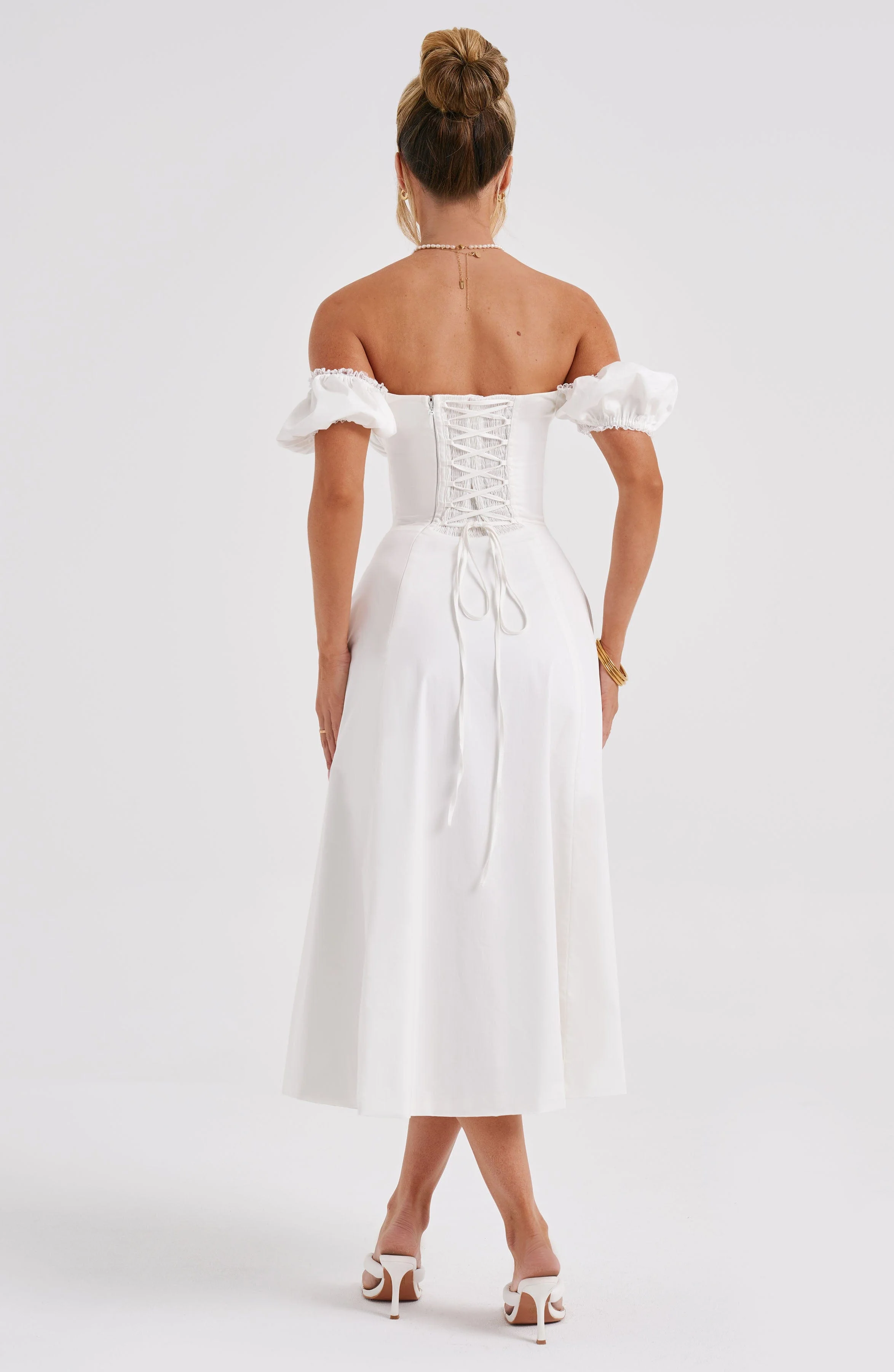 Courtney Midi Dress - Ivory - Image 4