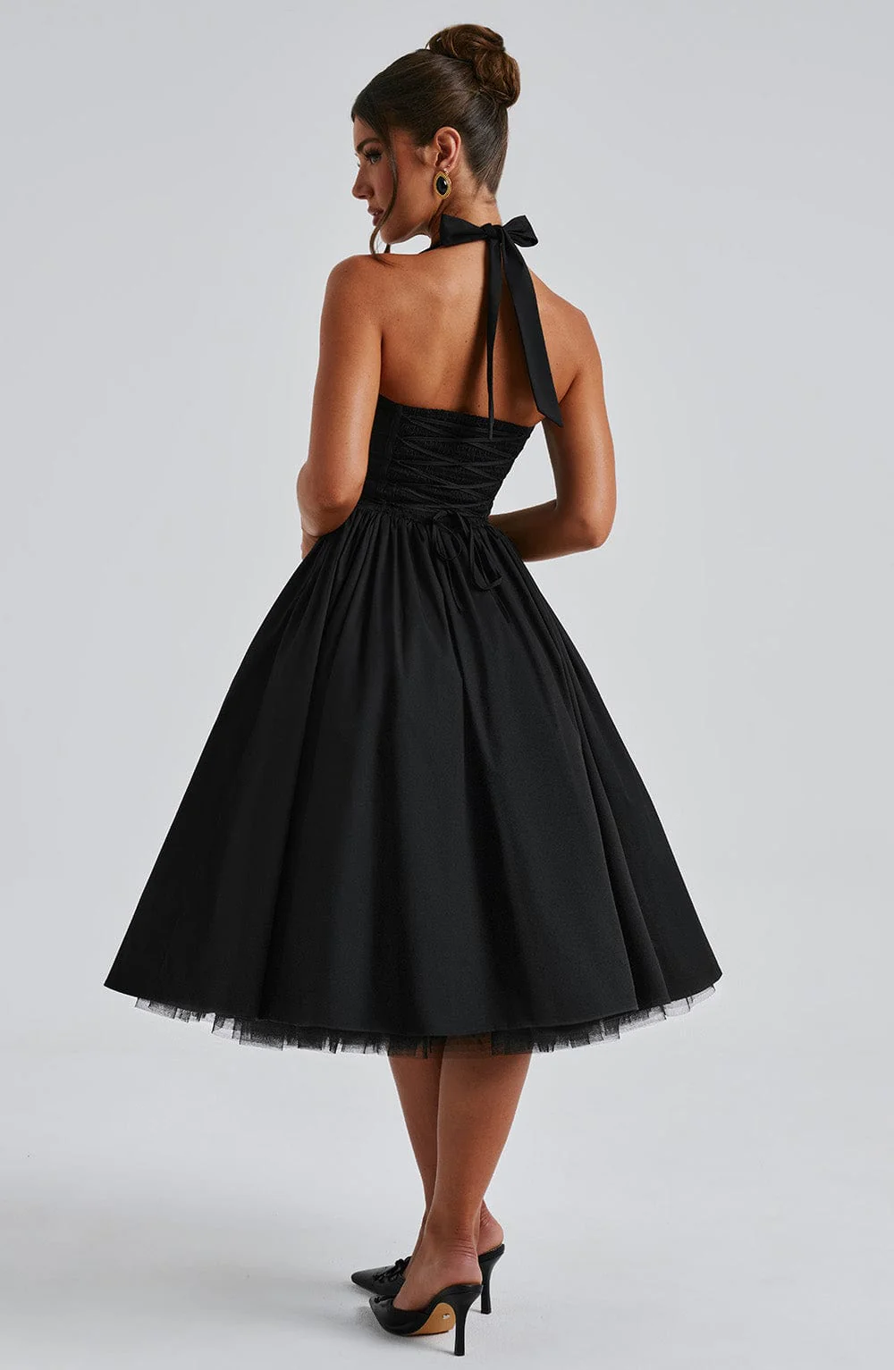 Cressida Midi Dress - Black - Image 12