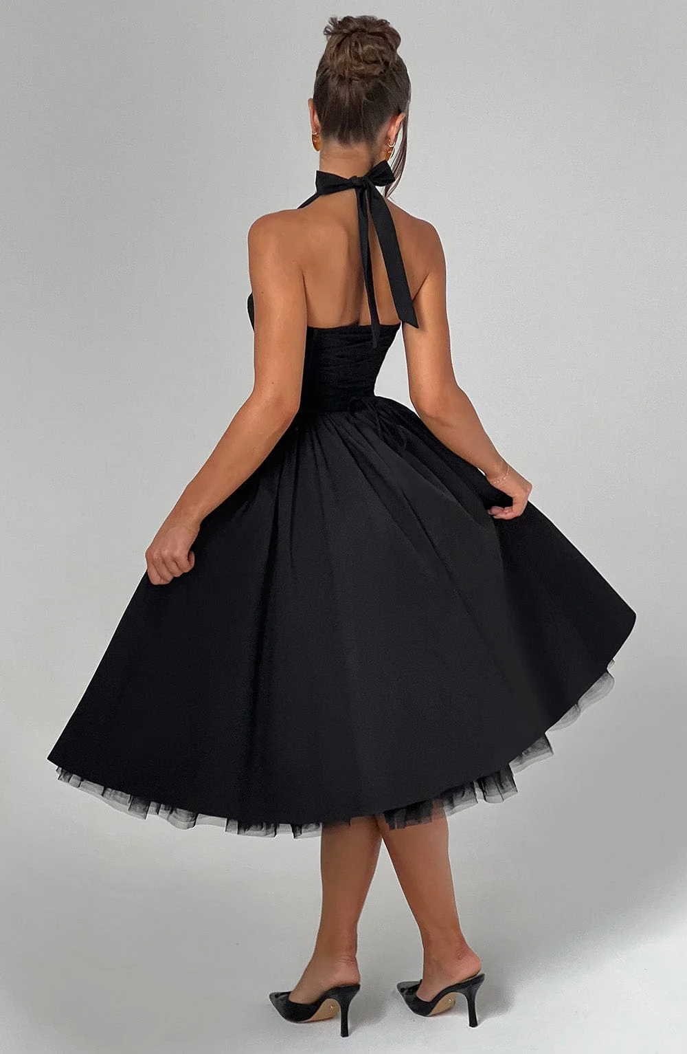 Cressida Midi Dress - Black - Image 2