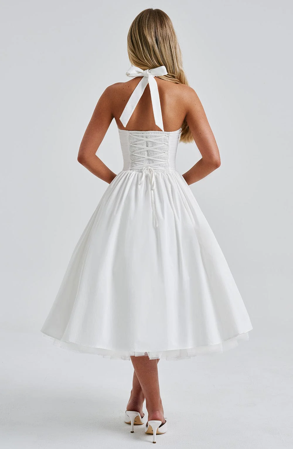 Cressida Midi Dress - Ivory - Image 6