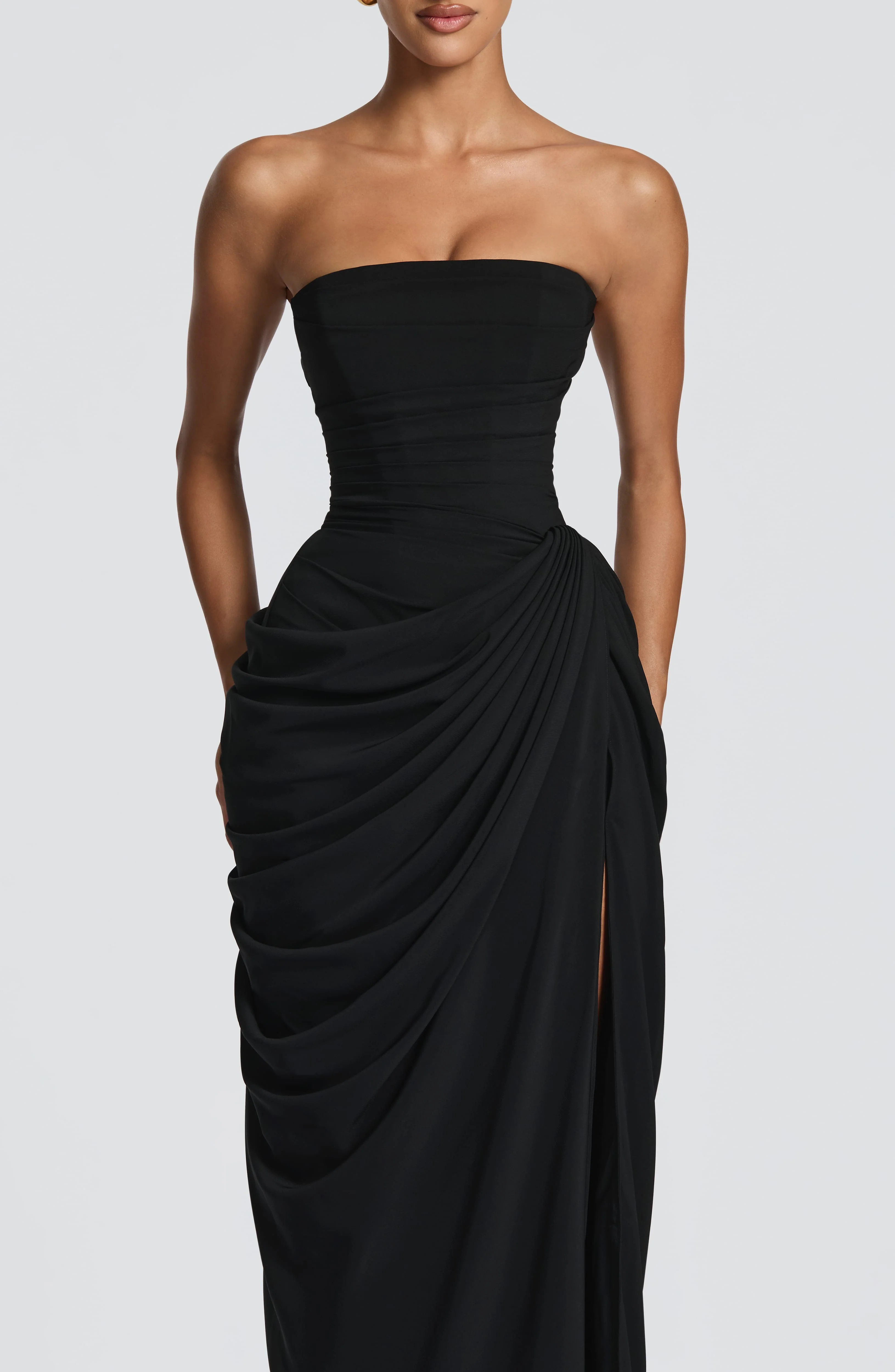 Cyra Maxi Dress - Black - Image 8
