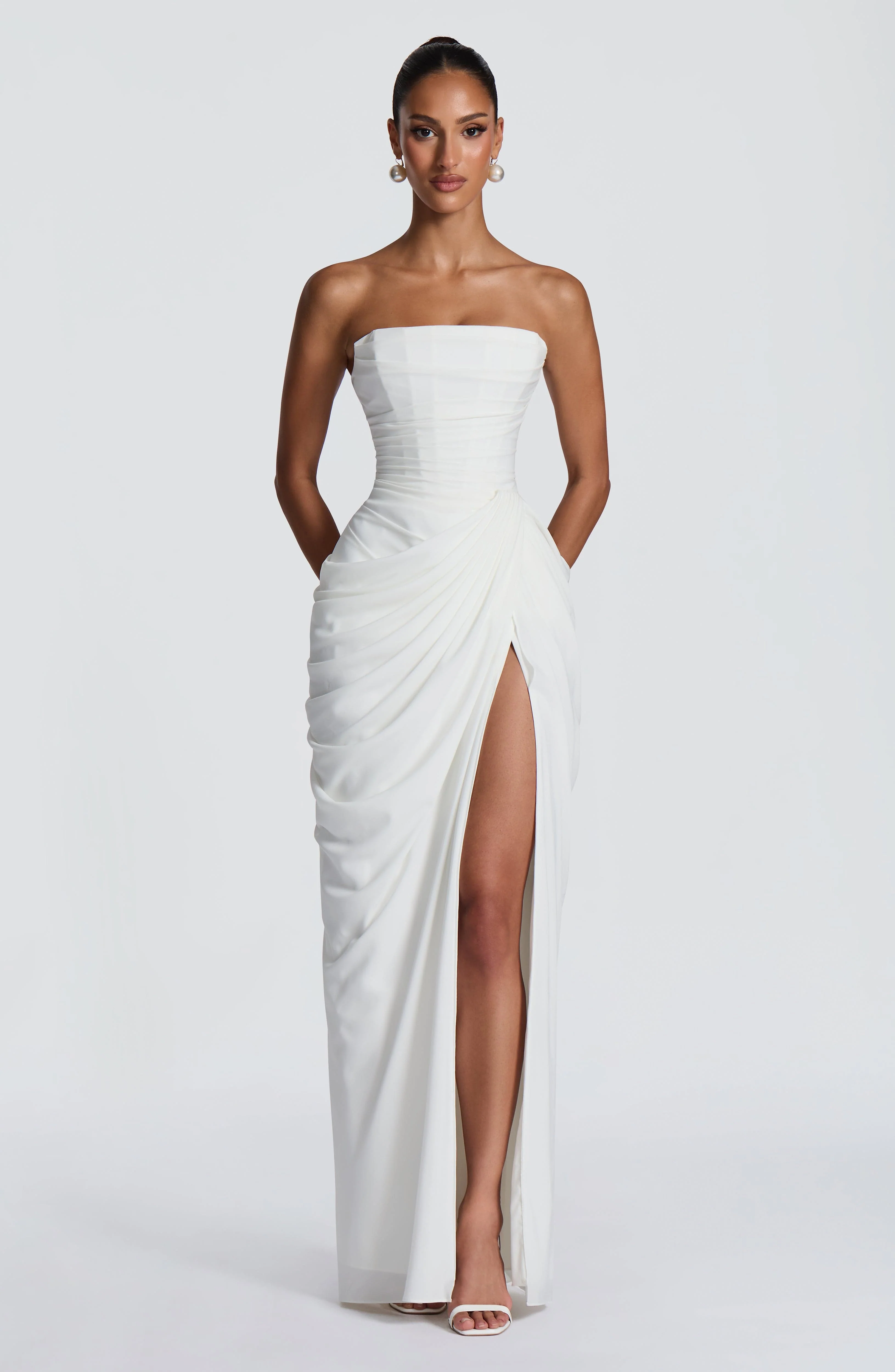 Cyra Maxi Dress - Ivory - Image 5