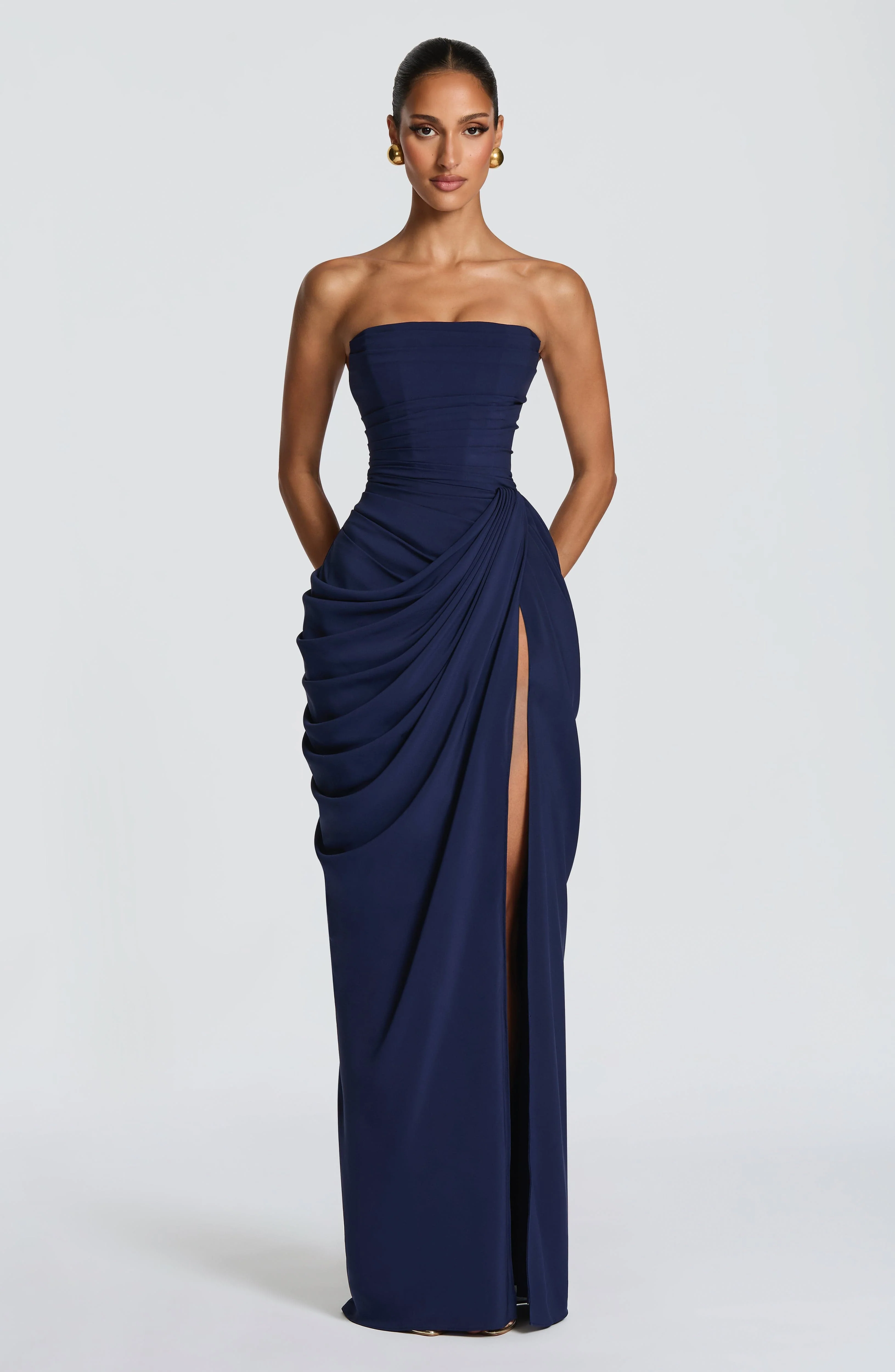 Cyra Maxi Dress - Navy - Image 5