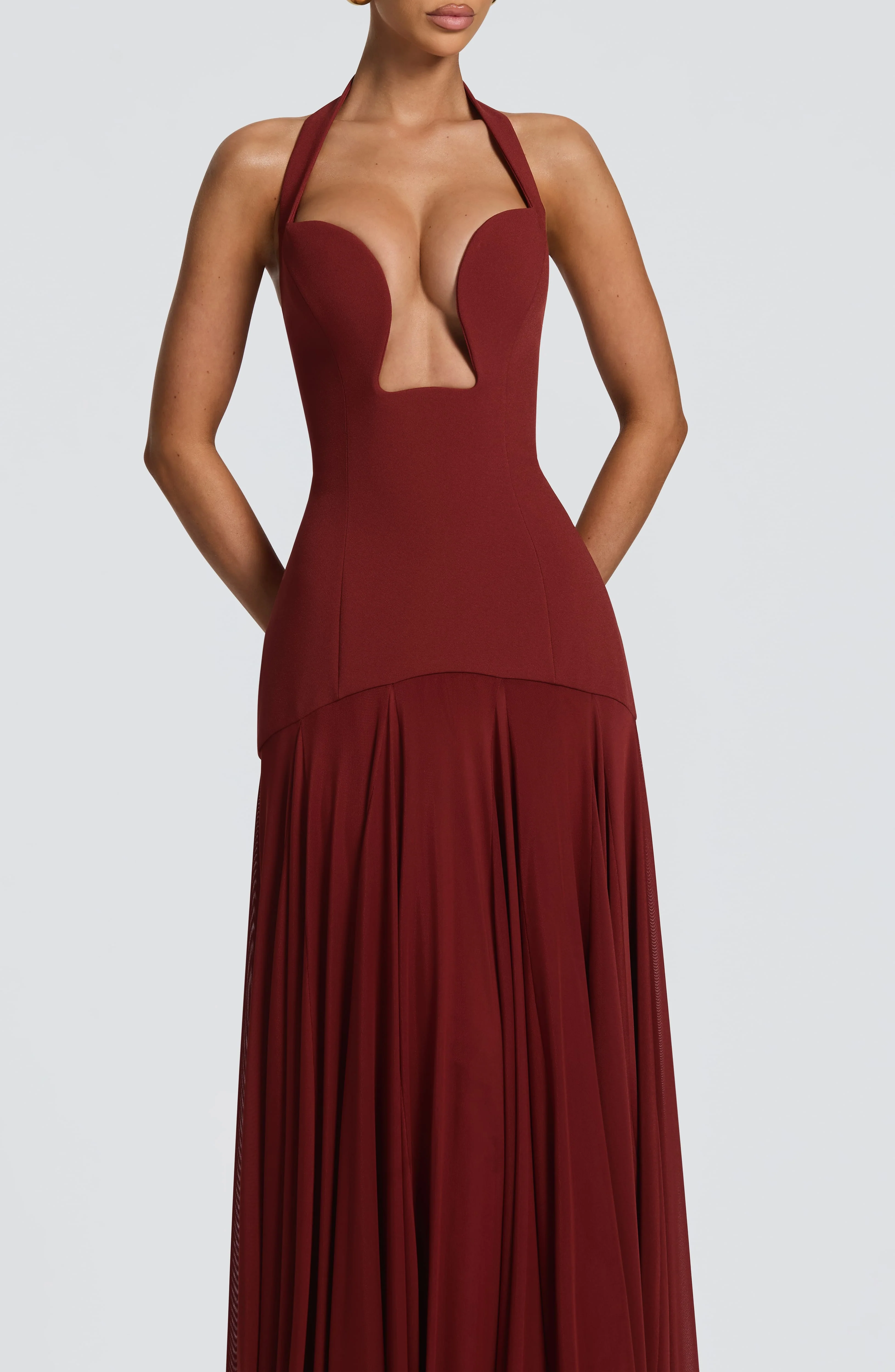 Cyrene Maxi Dress - Deep Rust - Image 5
