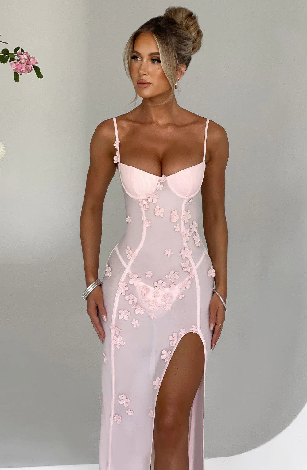 Dalary Maxi Dress - Blush - Image 5